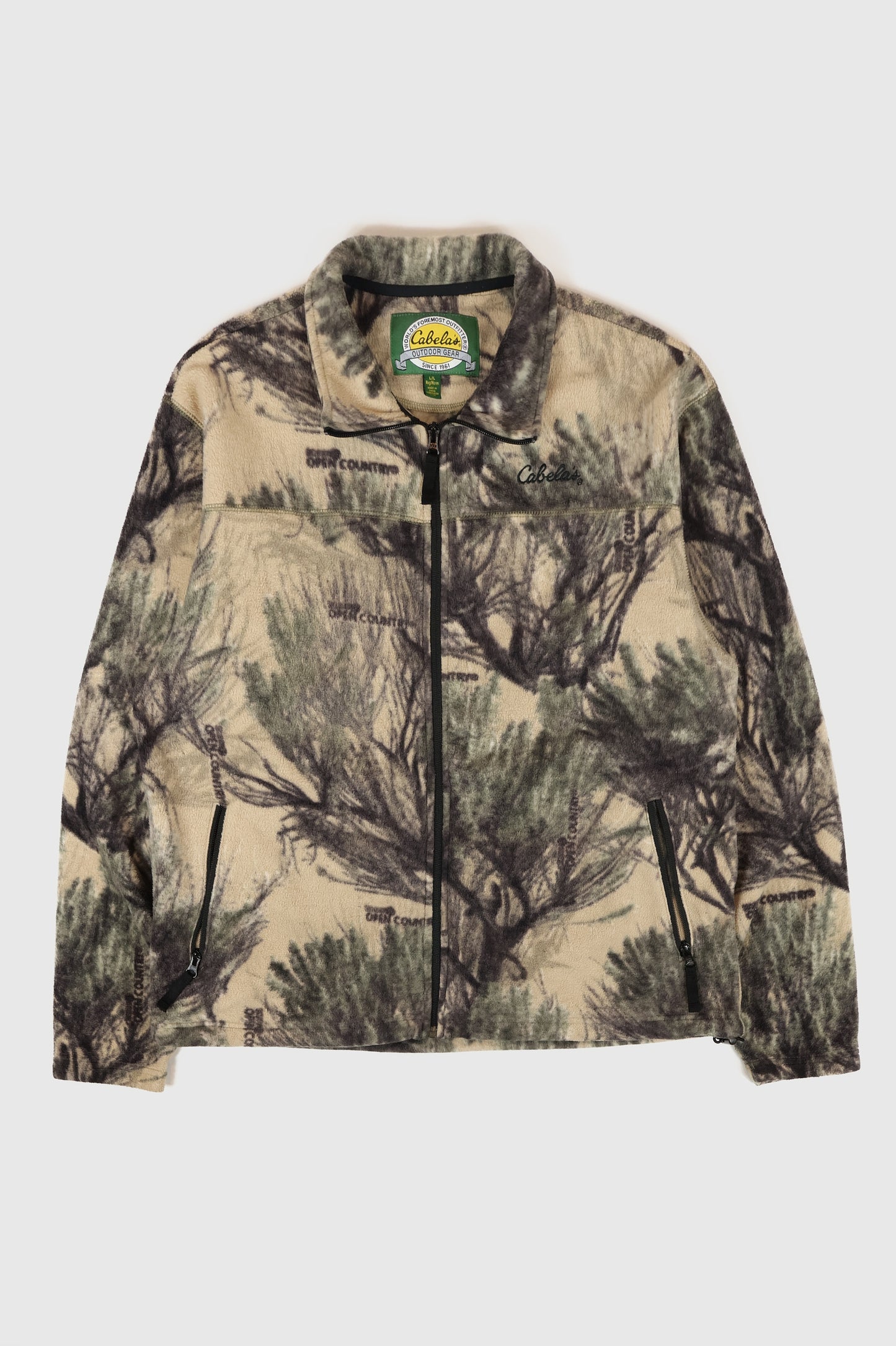 Vintage Cabela's Real Tree Camo Fleece Jacket Image 0