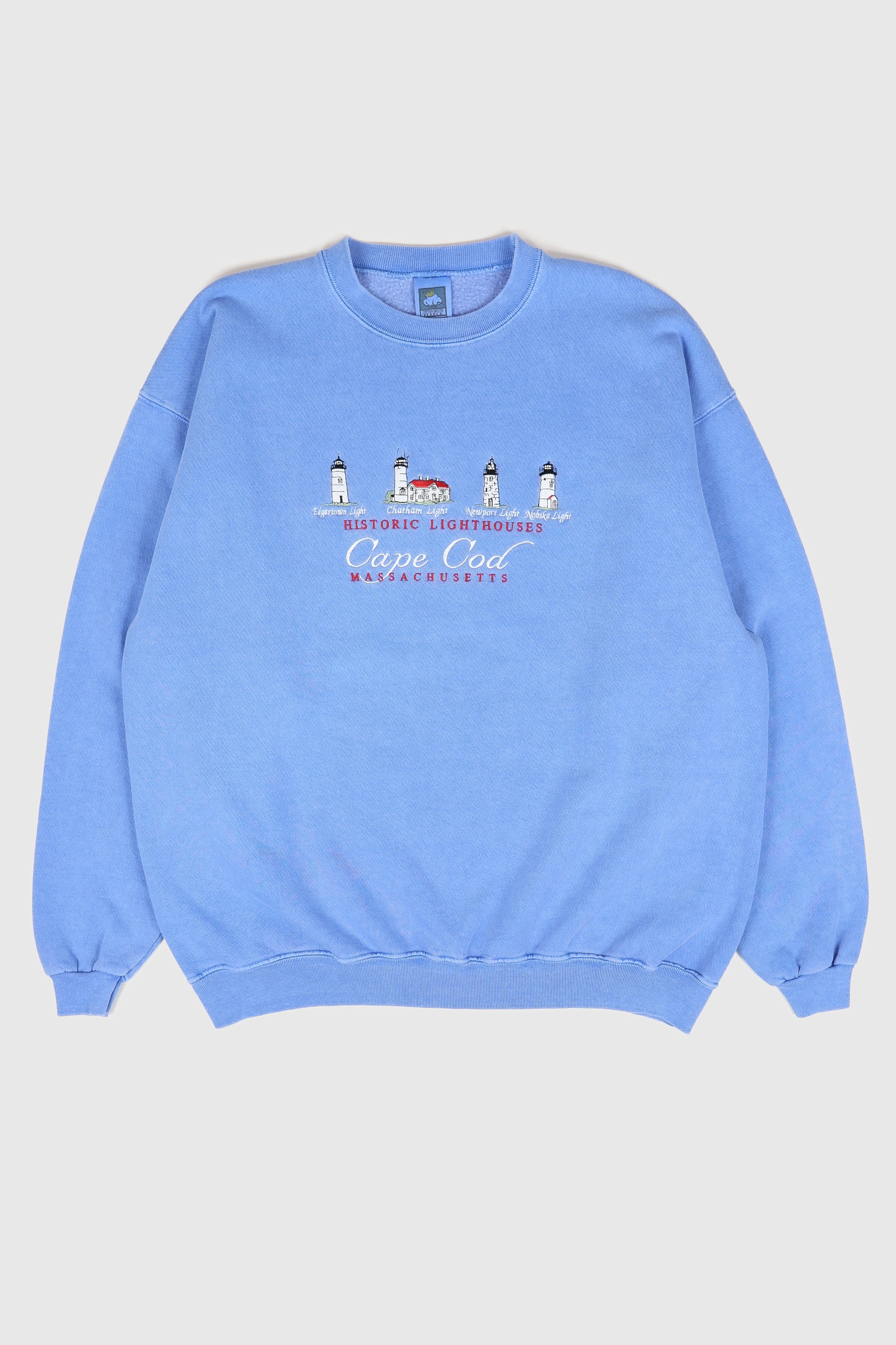Vintage Cape Cod Lighthouses Crewneck Image 0