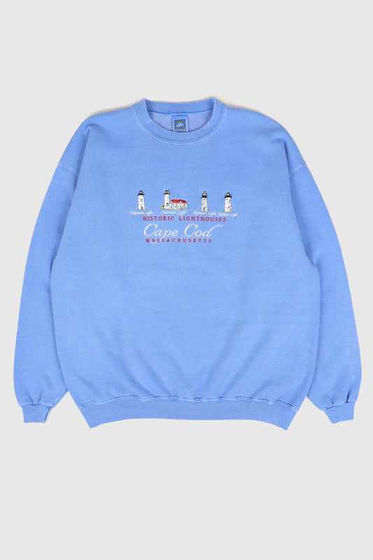 Vintage Cape Cod Lighthouses Crewneck Image 0