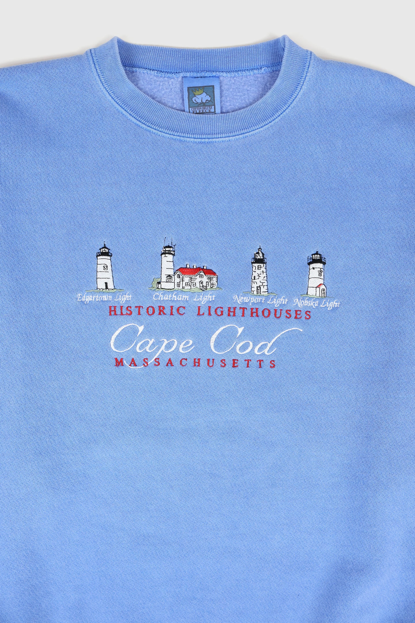 Vintage Cape Cod Lighthouses Crewneck Image 1