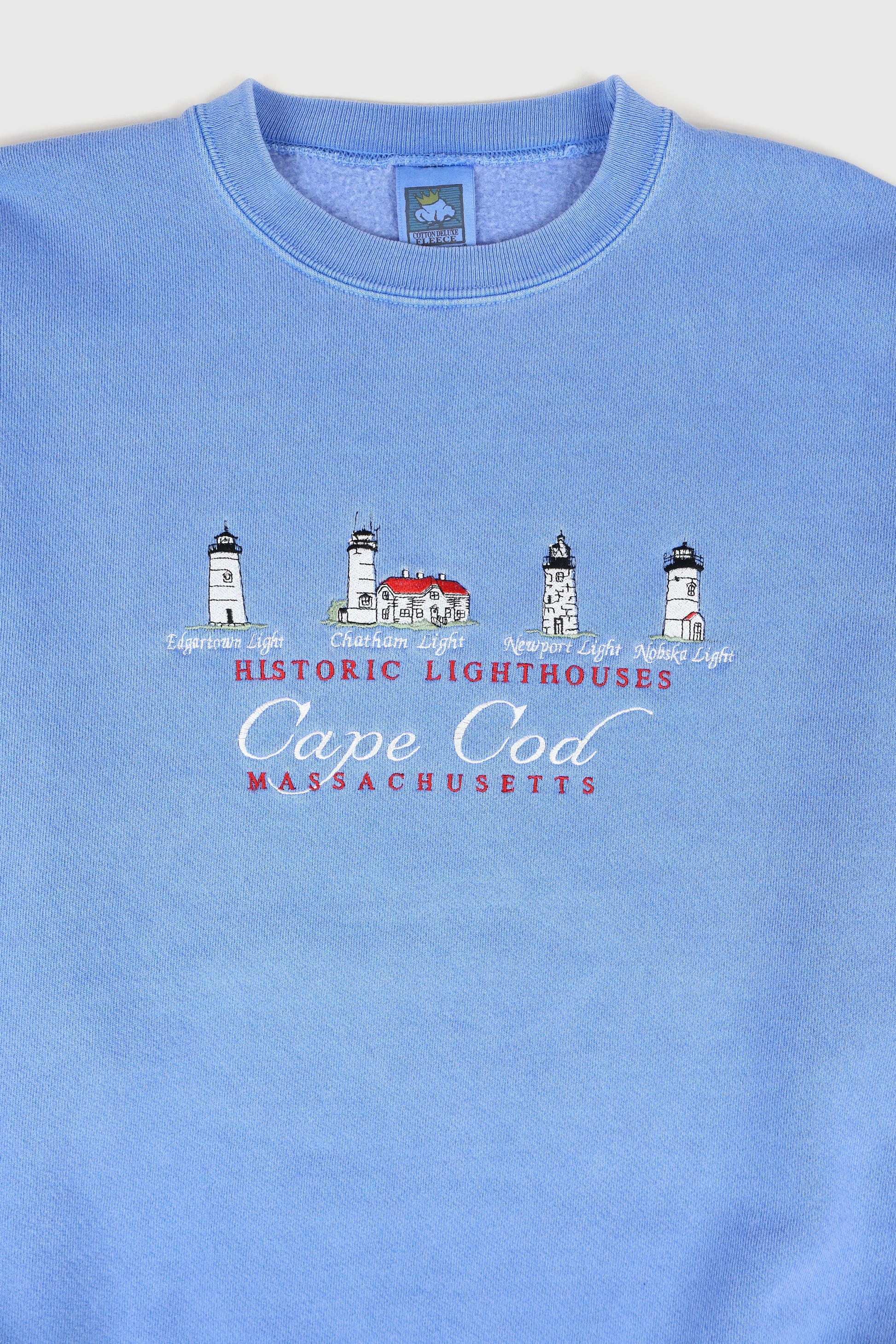 Vintage Cape Cod Lighthouses Crewneck Image 1
