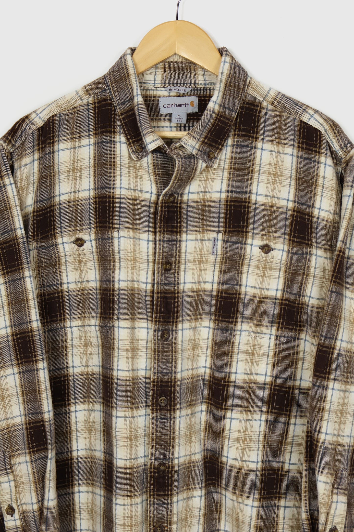 Vintage Carhartt Plaid Button-Down Shirt