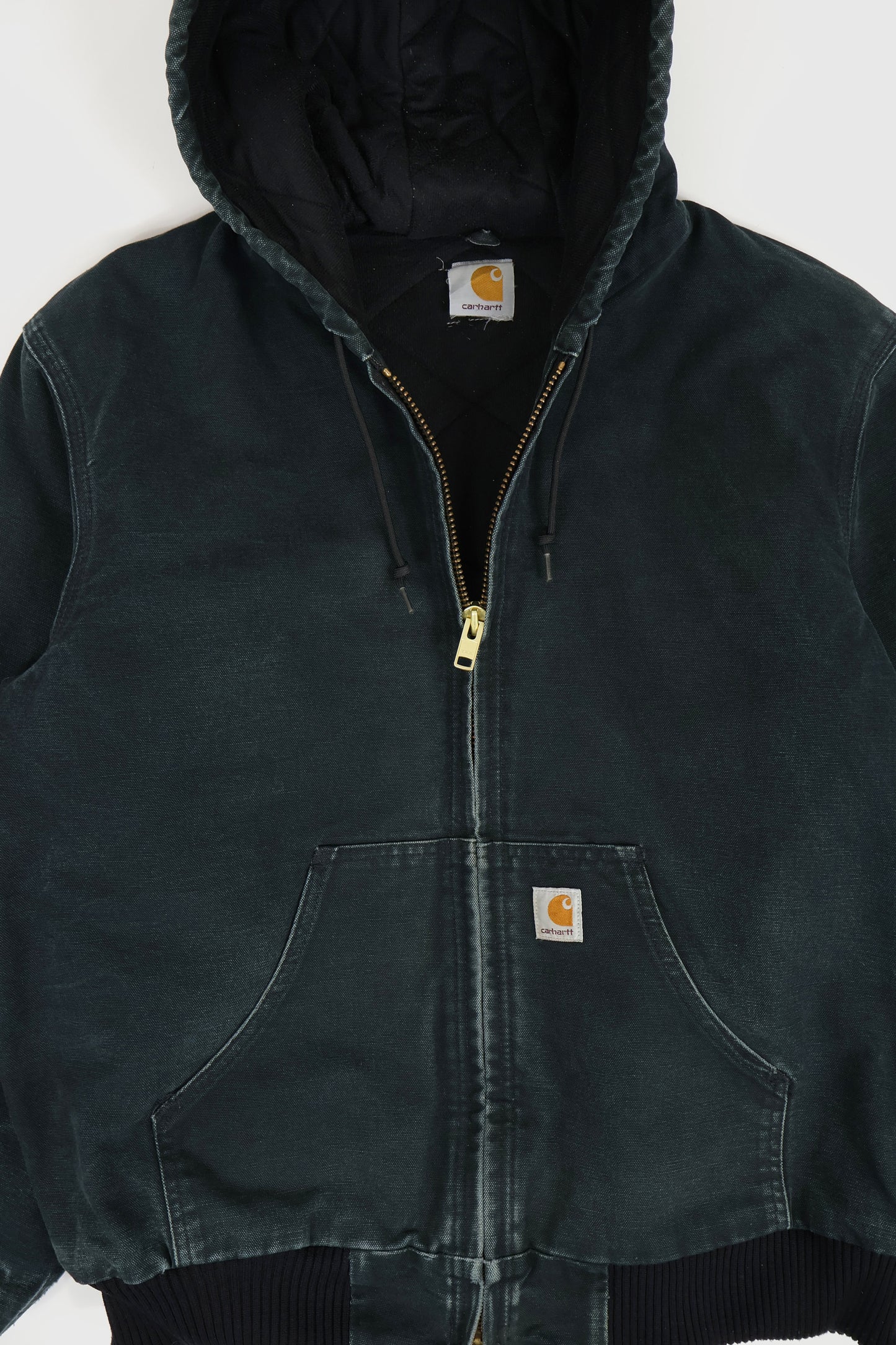 Vintage Carhartt Faded Hooded Jacket Image 1