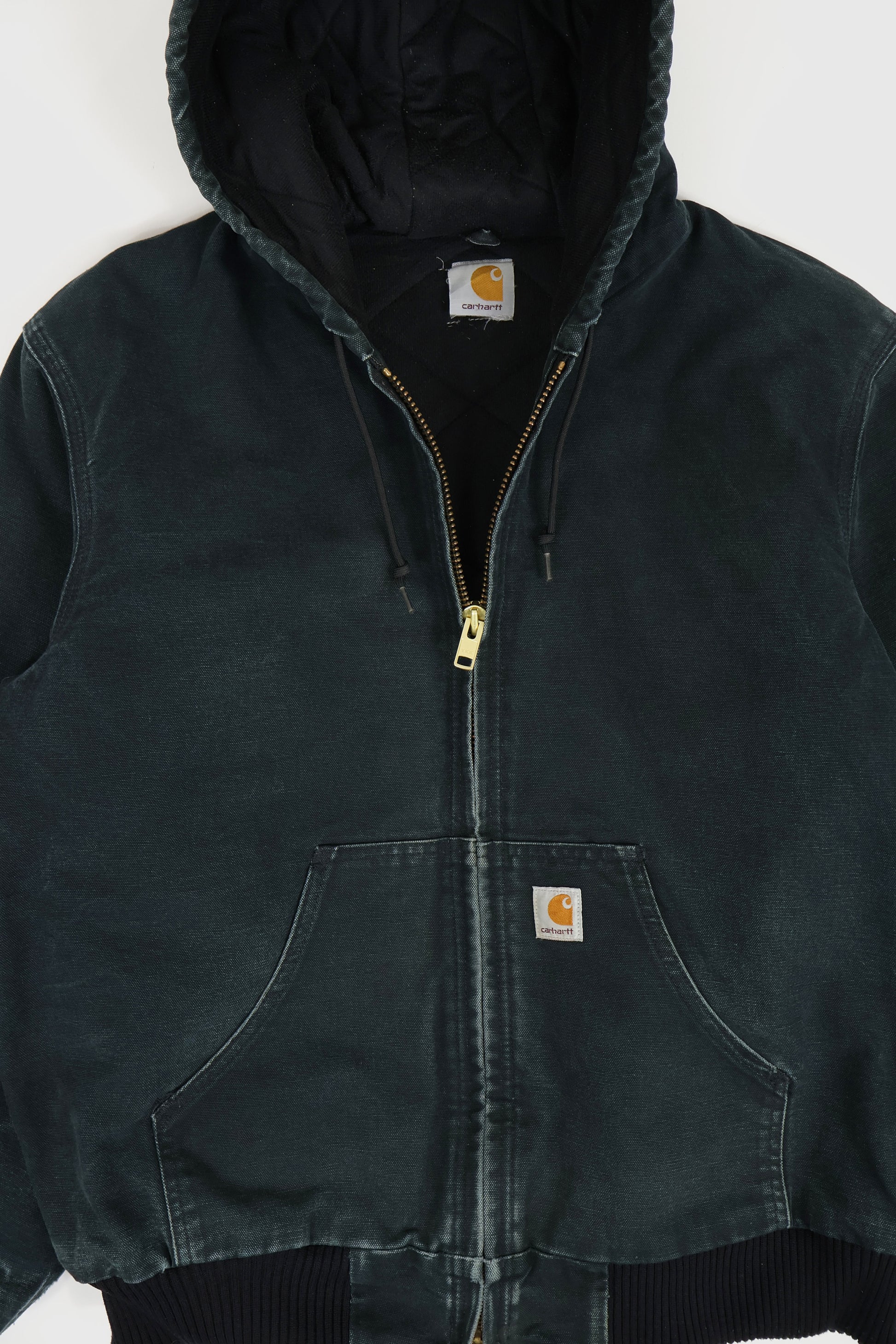 Vintage Carhartt Faded Hooded Jacket Image 1