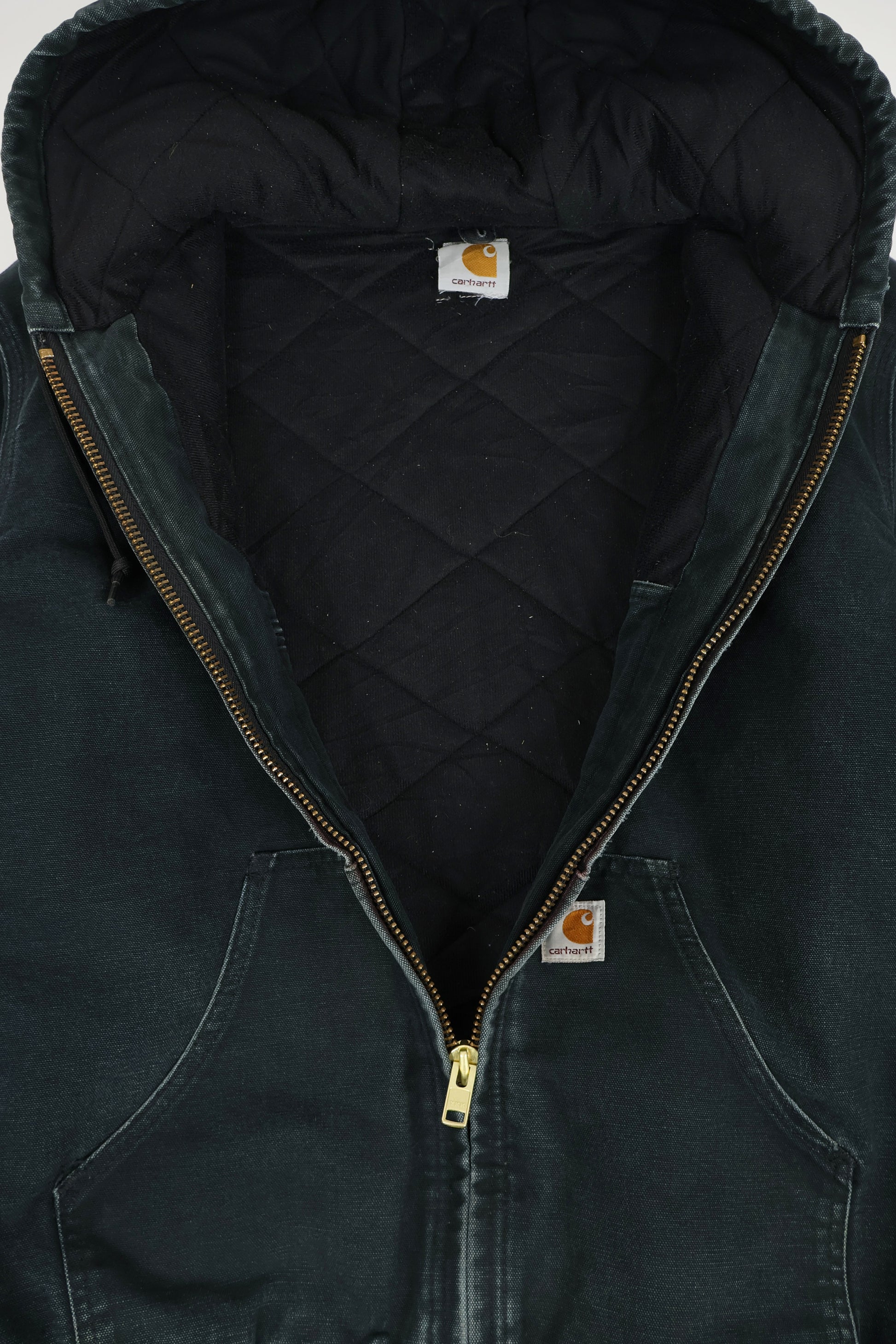 Vintage Carhartt Faded Hooded Jacket Image 4