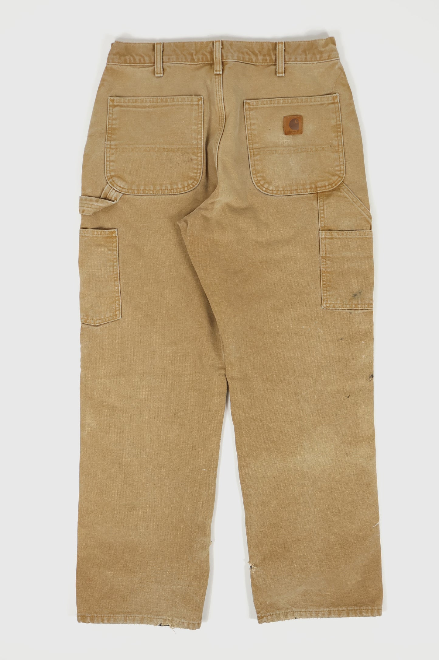 Vintage Carhartt Distressed Flannel Lined Pants Image 1
