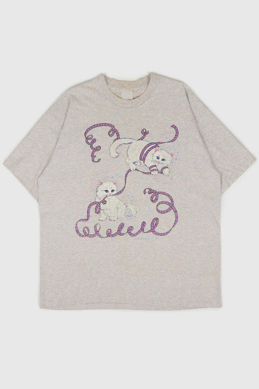 Vintage Cats Playing Tee Image 0