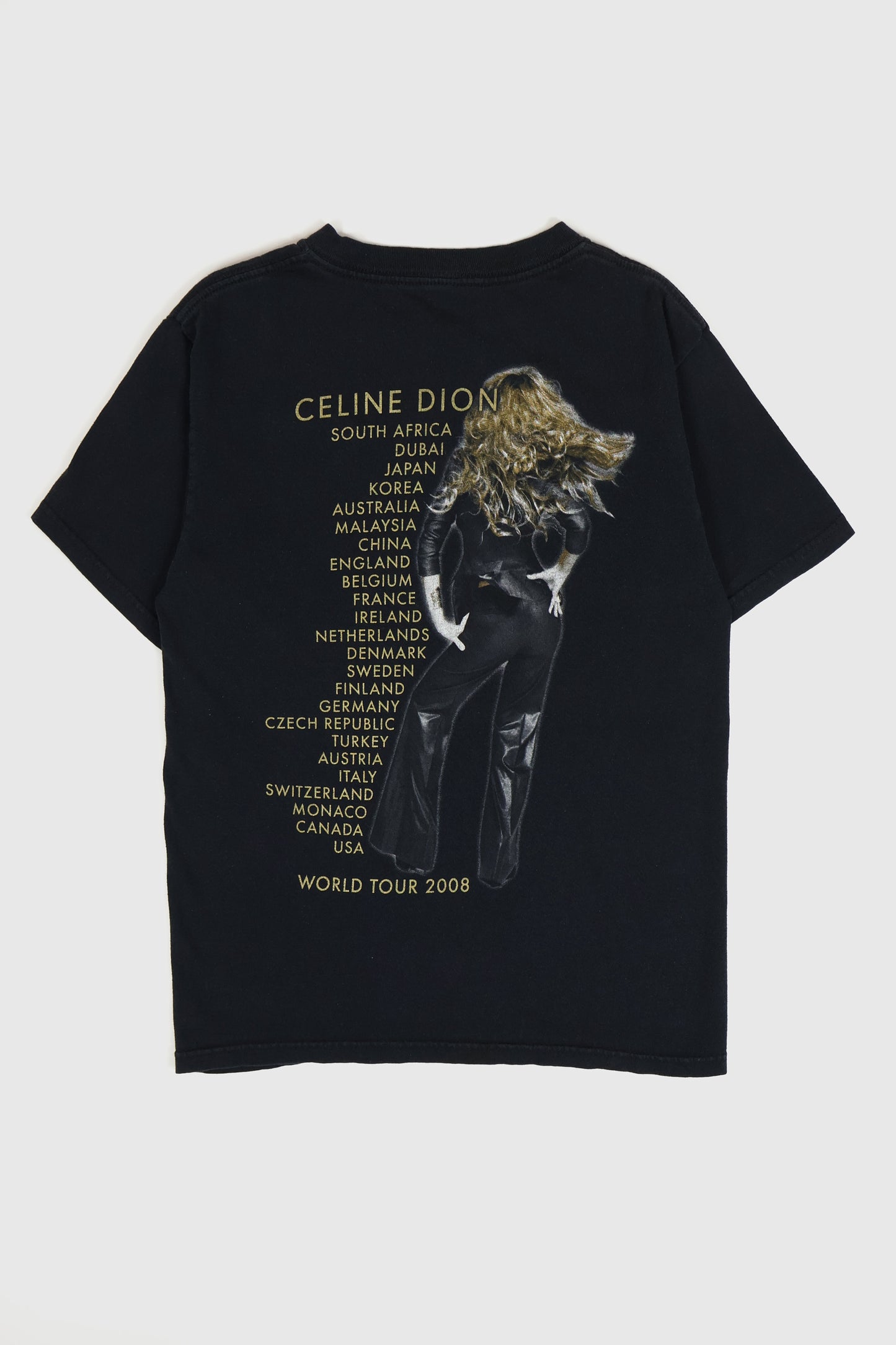 Vintage Celine Dion 2008 World Tour Tee Image 1