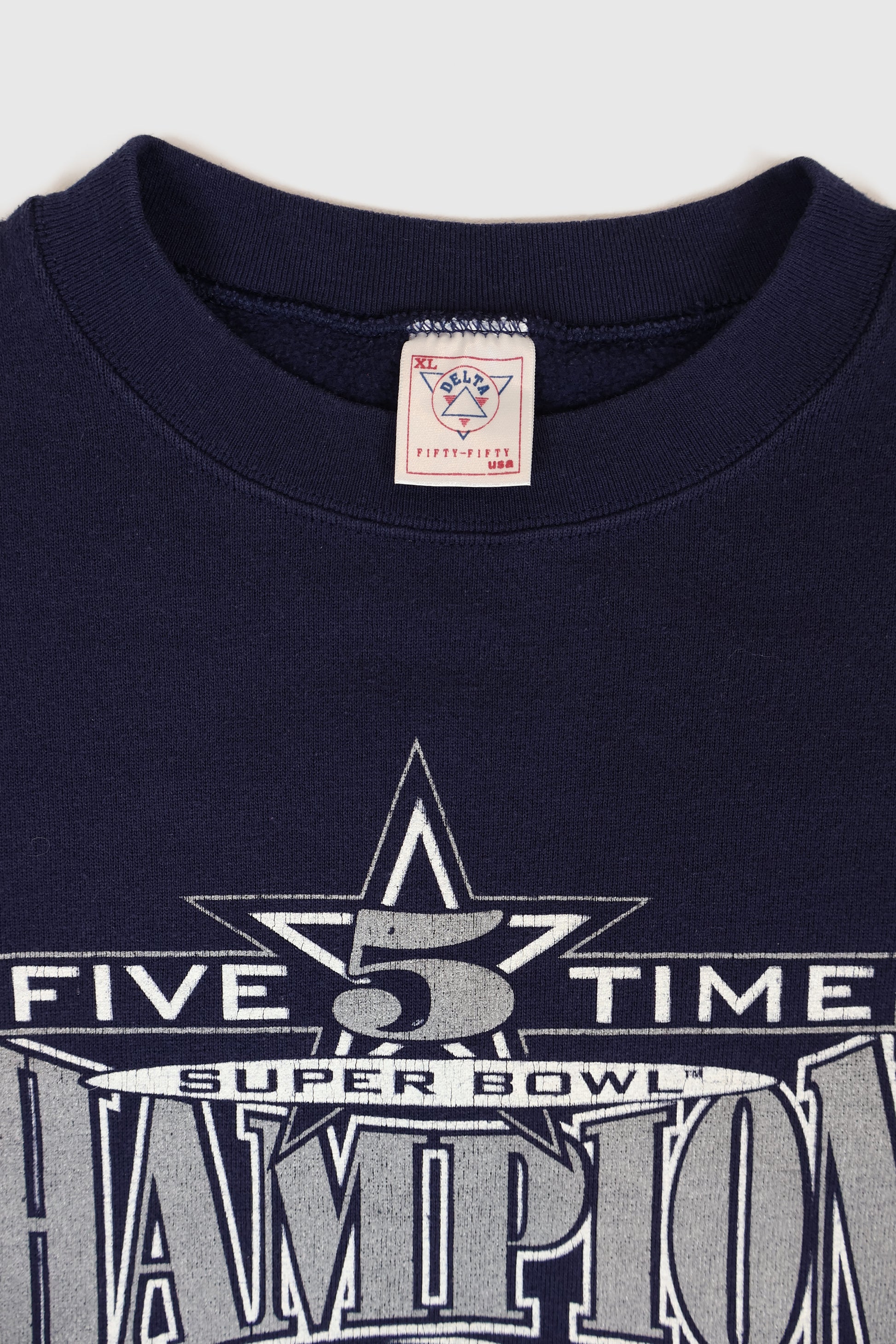 Vintage Dallas Cowboys 5 Time Super Bowl Champions Crewneck Image 2