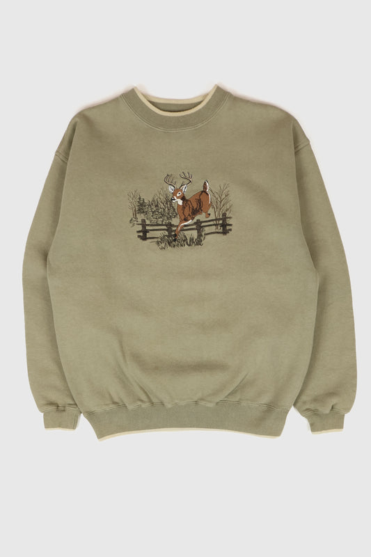 Vintage Embroidered Buck Crewneck Image 0