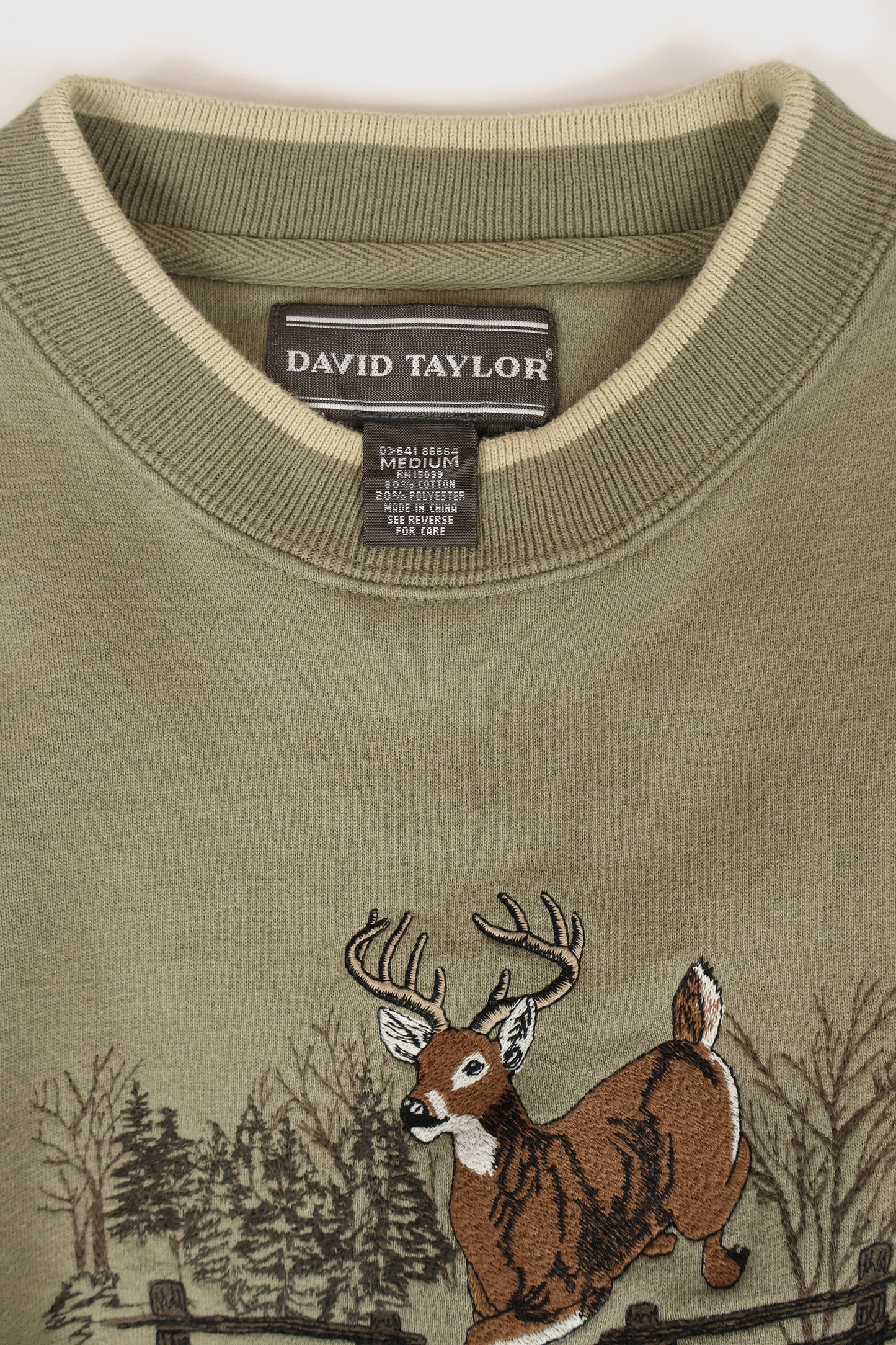 Vintage Embroidered Buck Crewneck