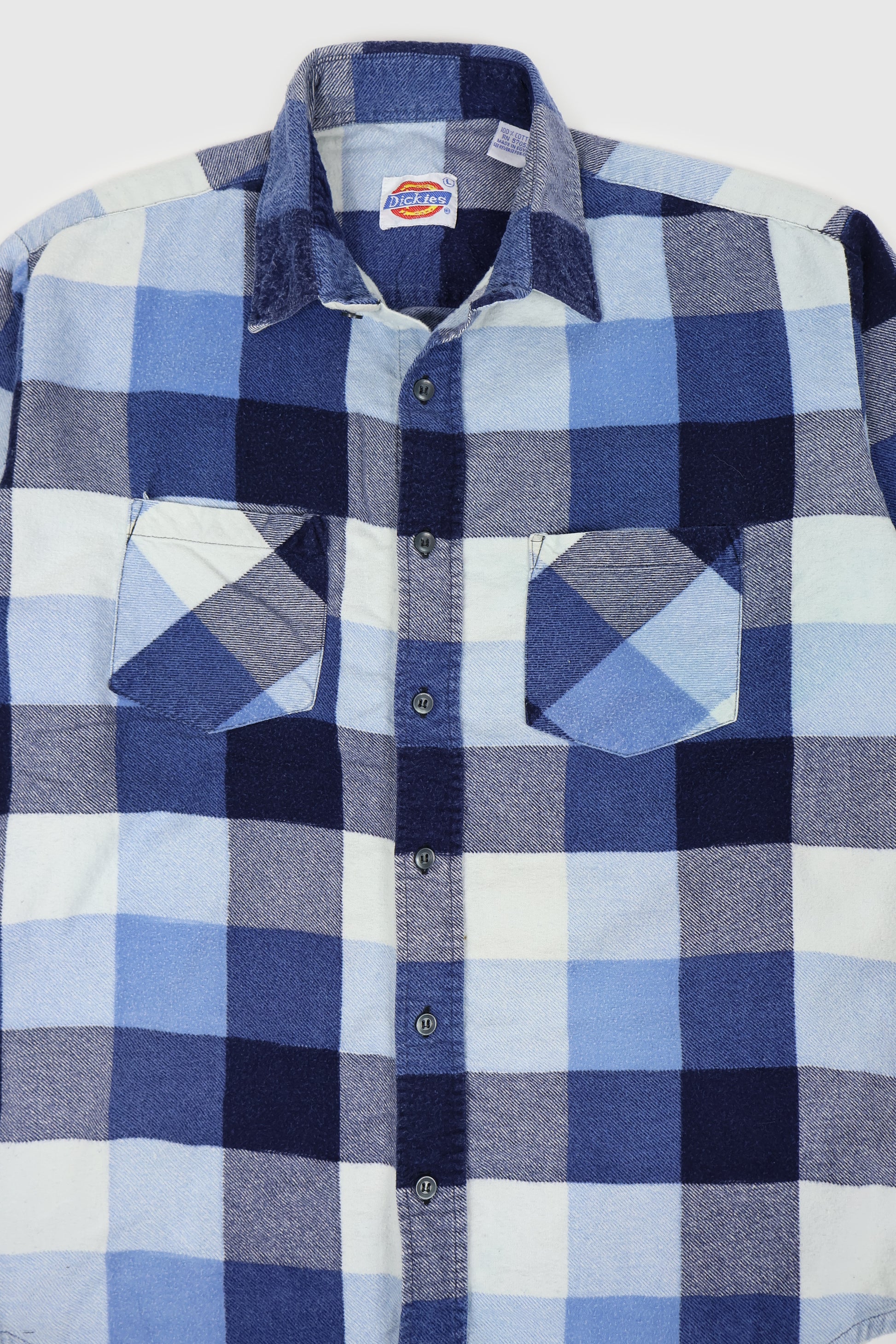 Vintage Dickies Flannel Button-Down Shirt Image 1
