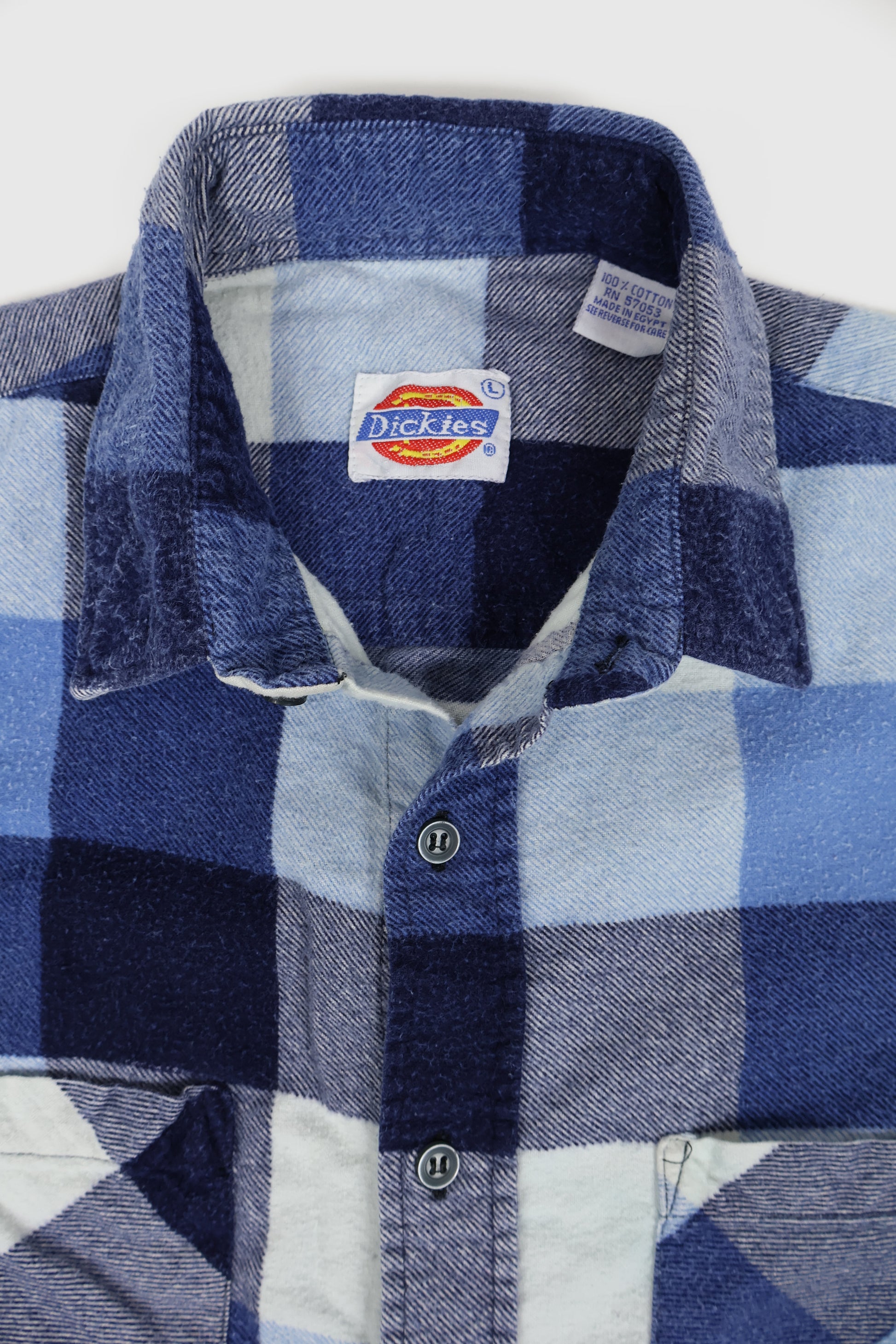 Vintage Dickies Flannel Button-Down Shirt Image 2