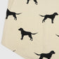 Vintage Dog Pattern Flannel Button-Down Shirt