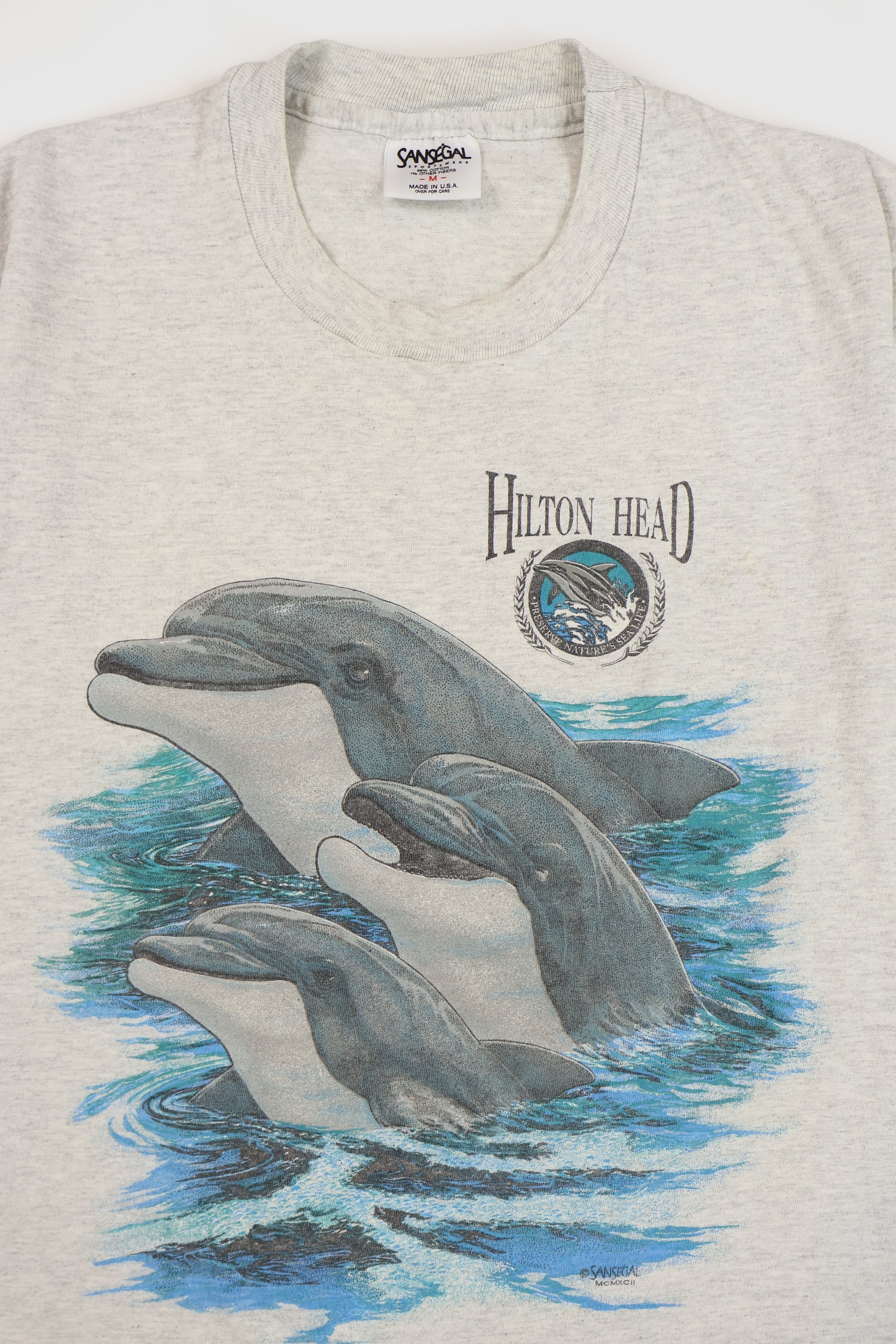 Vintage Hilton Head Dolphins Tee Image 1