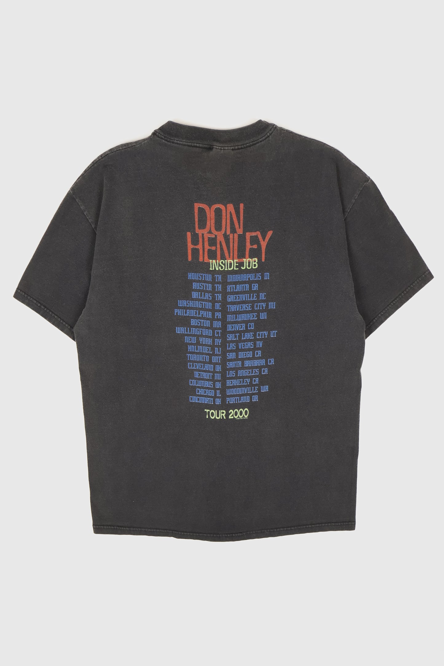 Vintage Don Henley Inside Job Tour 2000 Tee Image 1