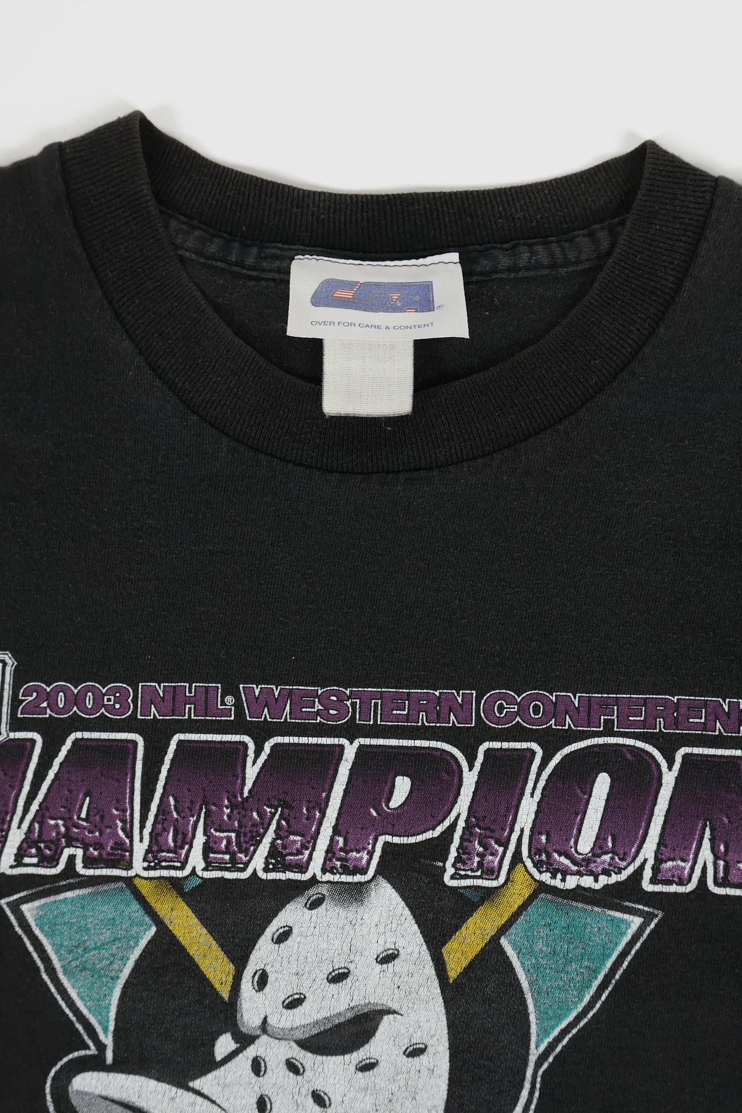 Vintage Mighty Ducks 2003 Western Confernece Champions Tee