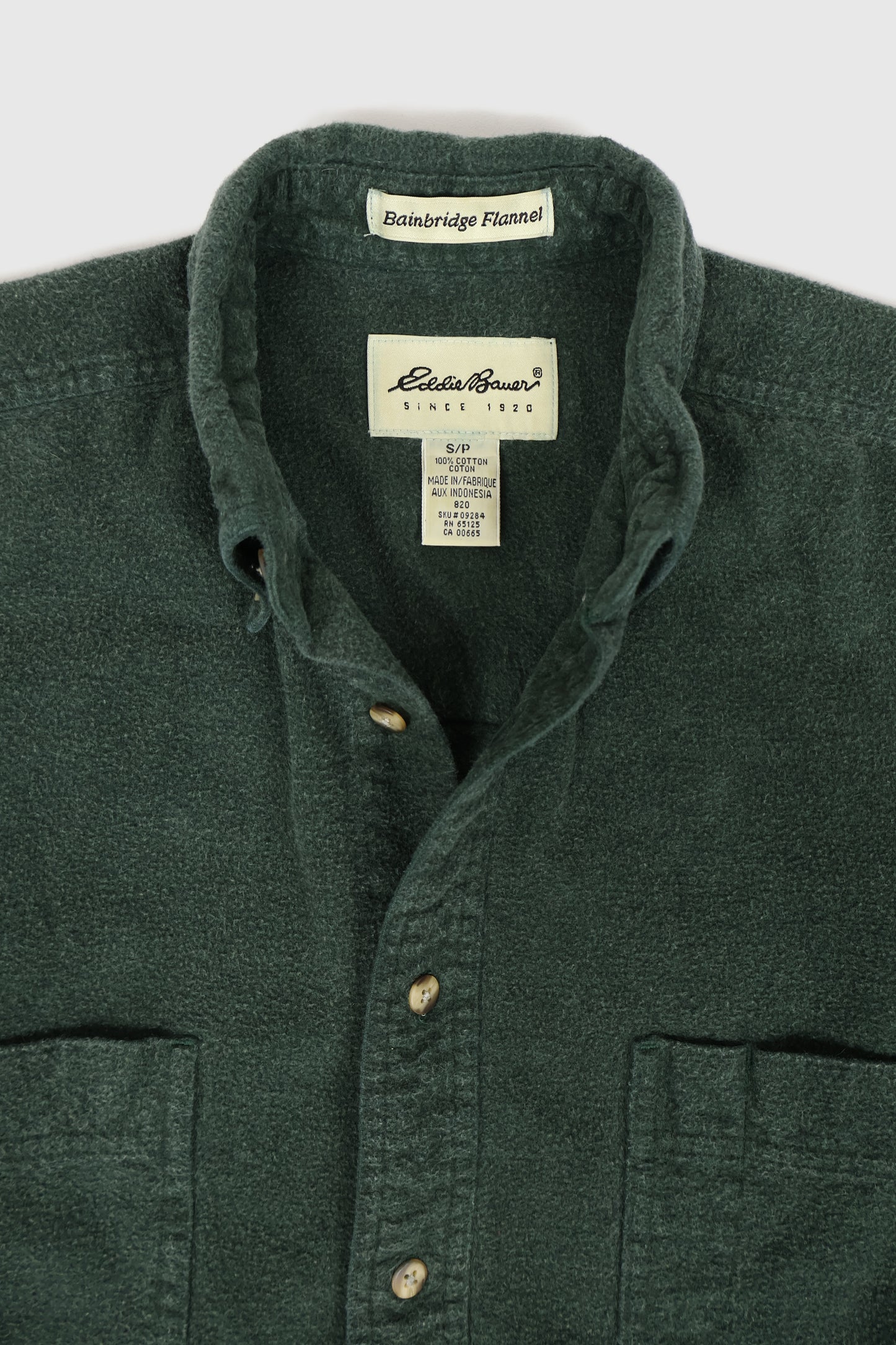 Vintage Eddie Bauer Flannel Button-Down Shirt Image 2