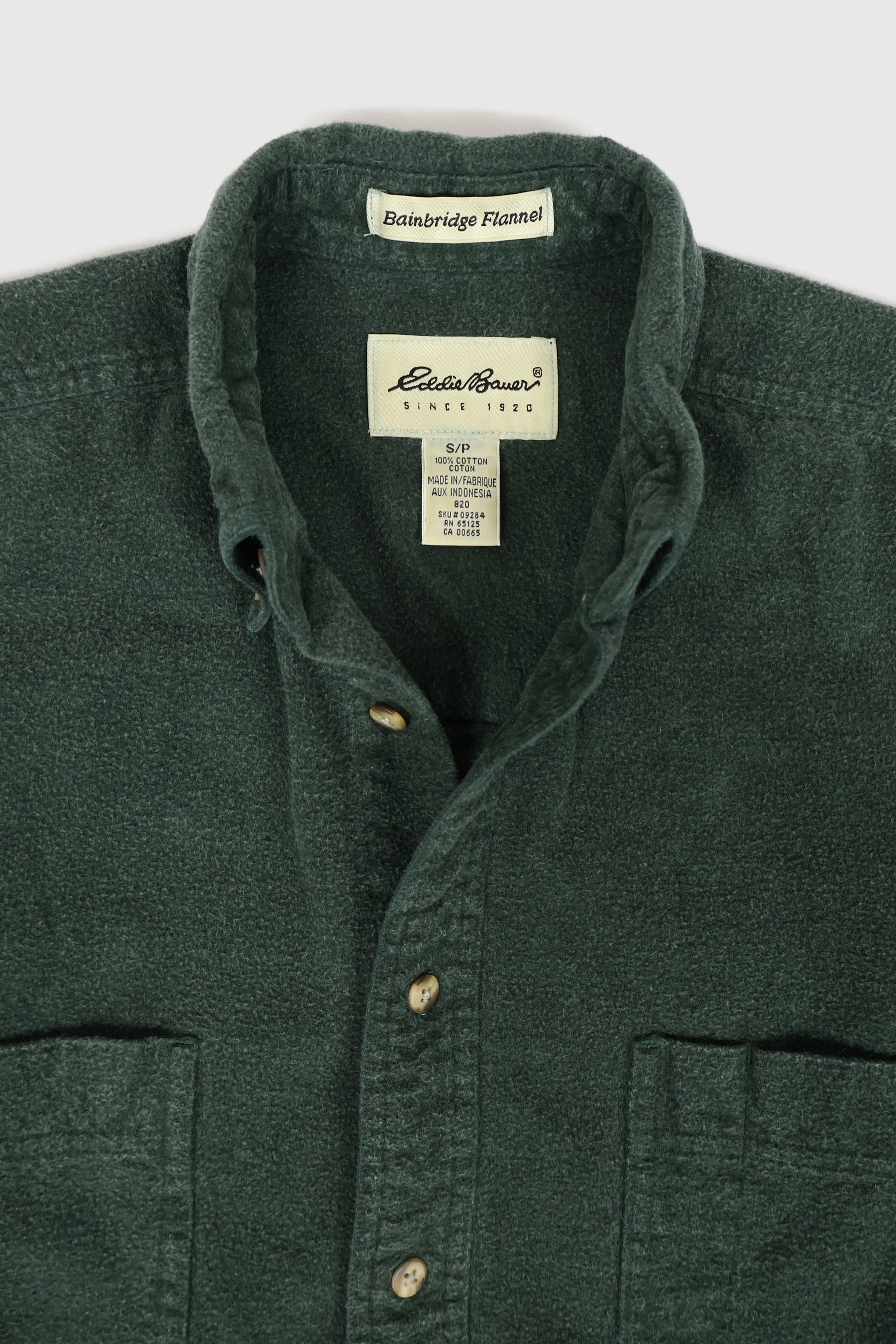 Vintage Eddie Bauer Flannel Button-Down Shirt Image 2