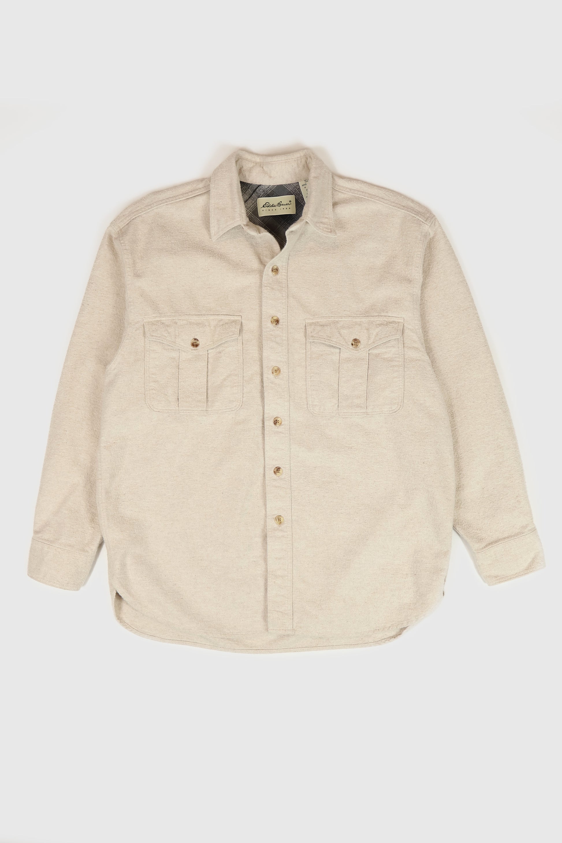 Vintage Eddie Bauer Flannel Button-Down Shirt Image 0