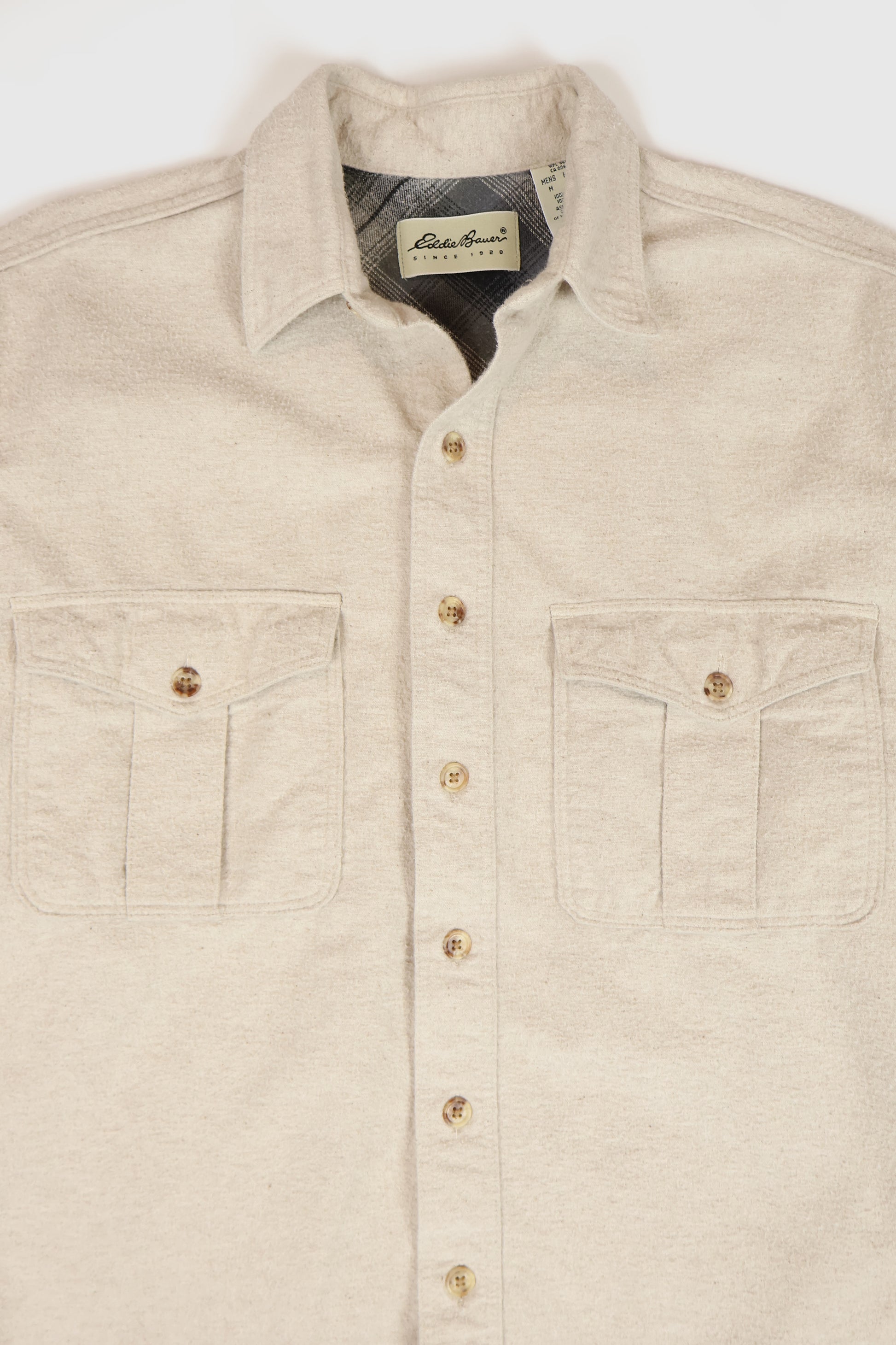 Vintage Eddie Bauer Flannel Button-Down Shirt Image 1