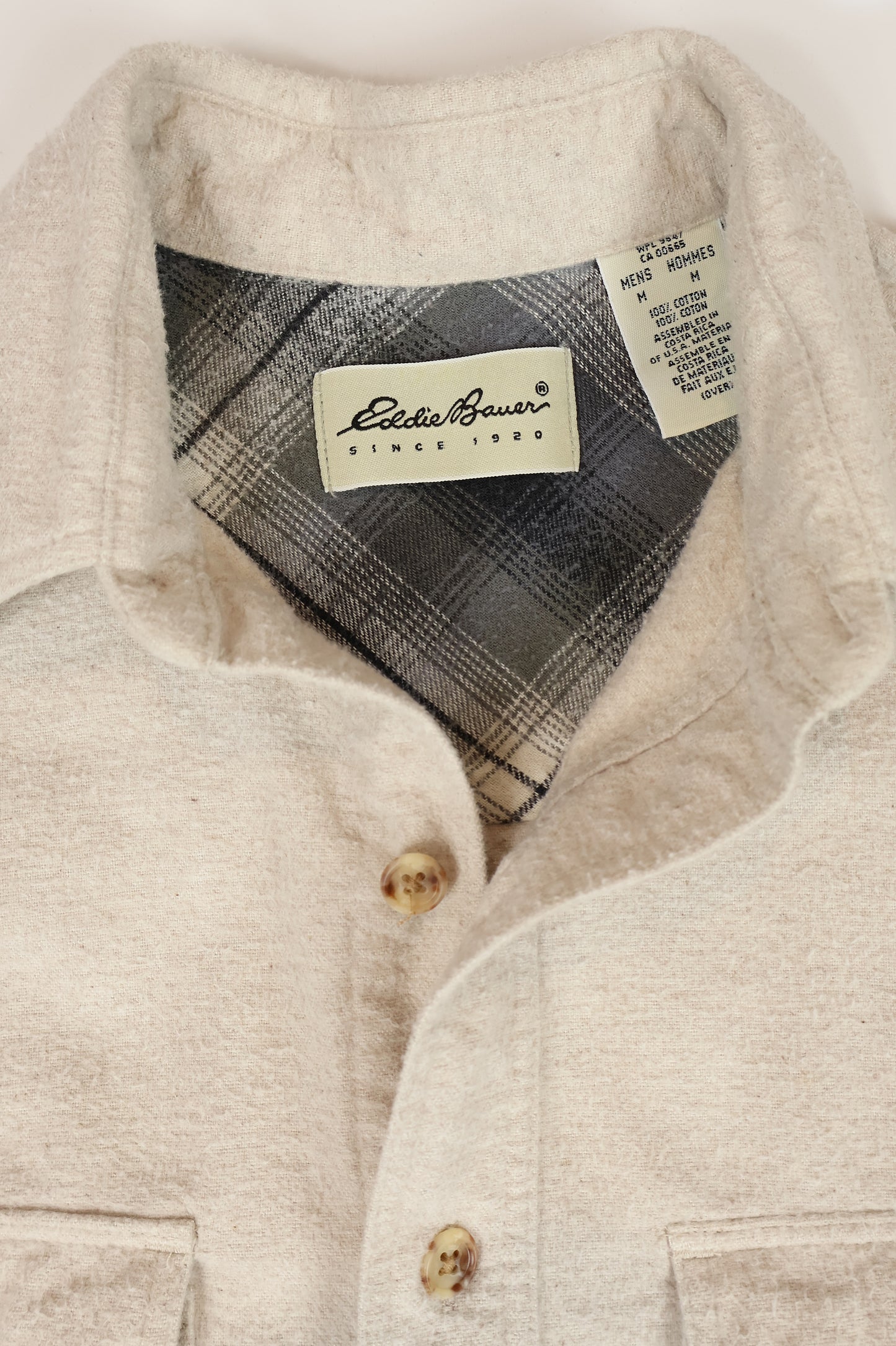Vintage Eddie Bauer Flannel Button-Down Shirt Image 2