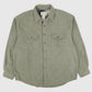 Vintage Eddie Bauer Grey Flannel Button-Down Shirt 02 Image 0