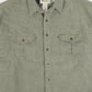 Vintage Eddie Bauer Grey Flannel Button-Down Shirt 02 Image 1