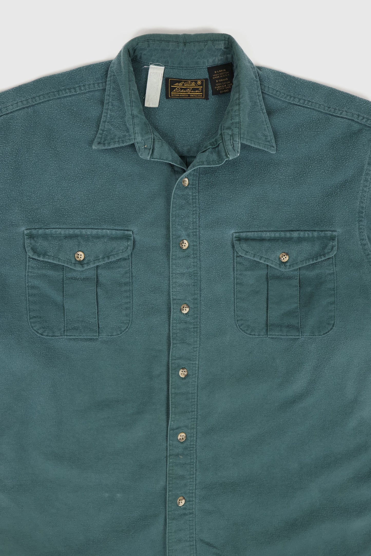 Vintage Eddie Bauer Flannel Button-Down Shirt Image 1