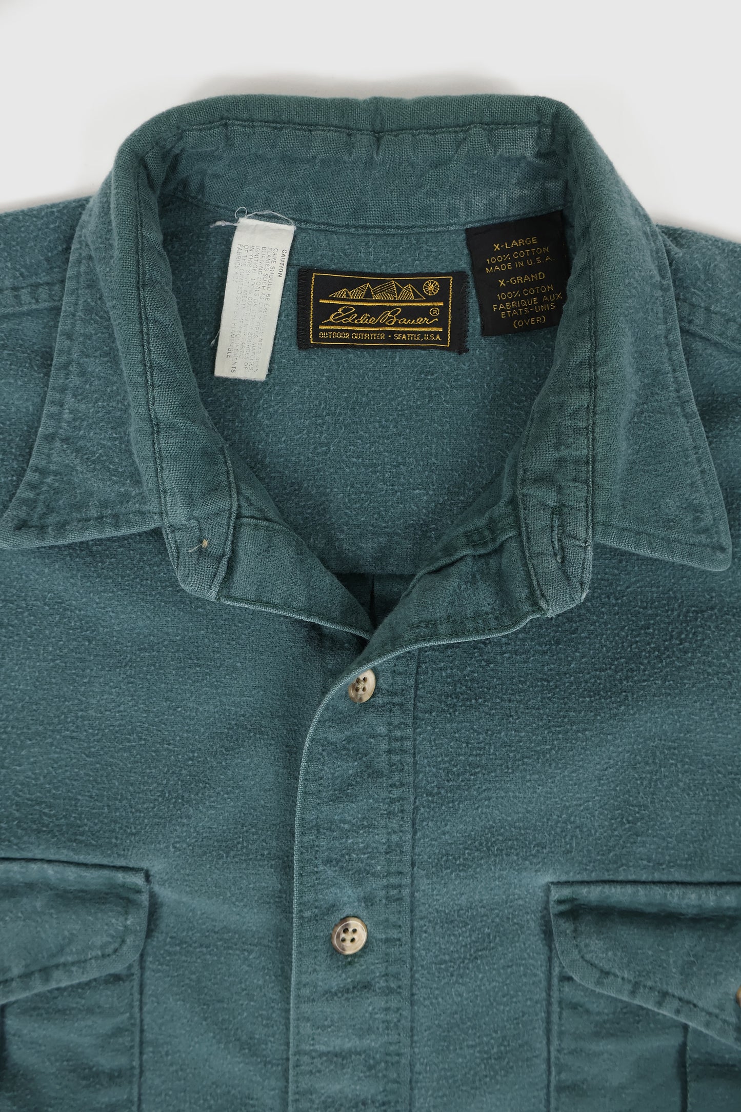 Vintage Eddie Bauer Flannel Button-Down Shirt Image 2
