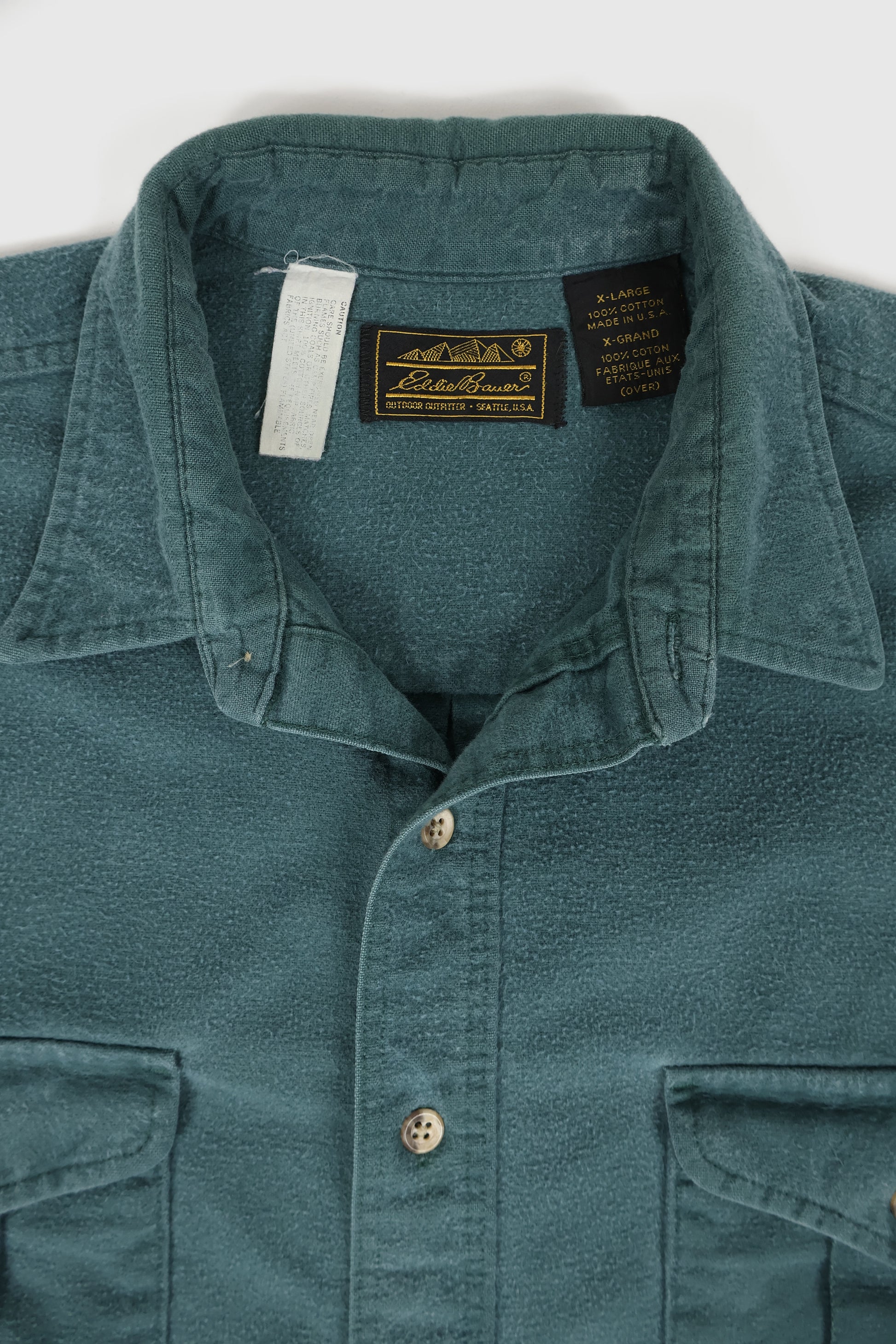 Vintage Eddie Bauer Flannel Button-Down Shirt Image 2