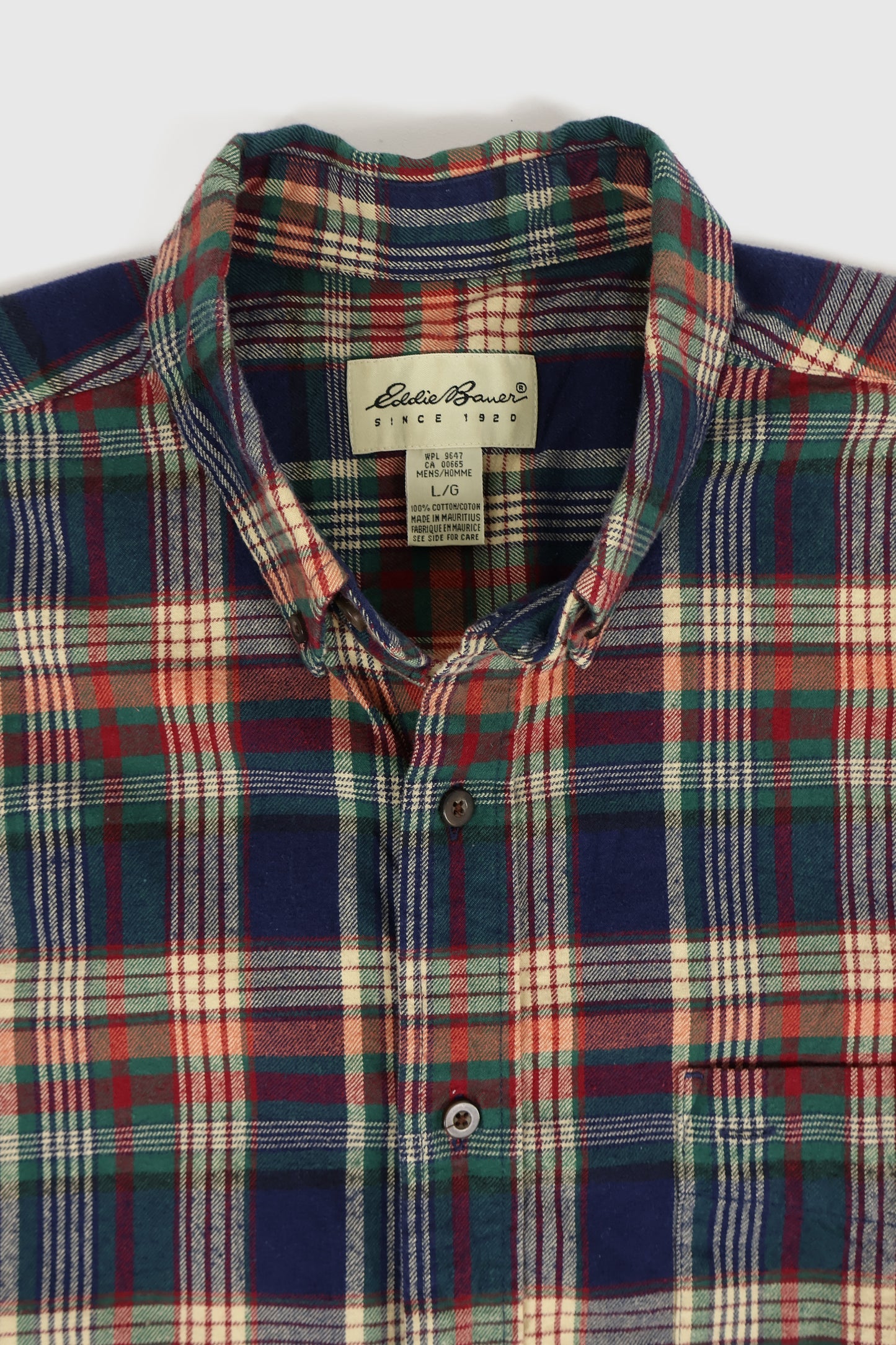 Vintage Edd Bauer Plaid Button-Down Shirt Image 2