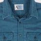 Vintage Green Flannel Button-Down Shirt Image 2