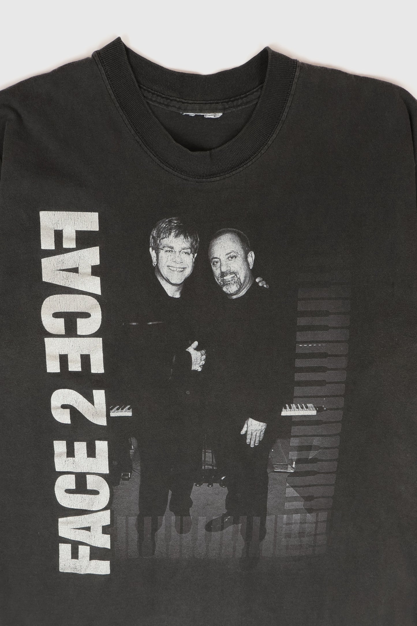 Vintage Billy Joel and Elton John Face 2 Face Tour Tee Image 2