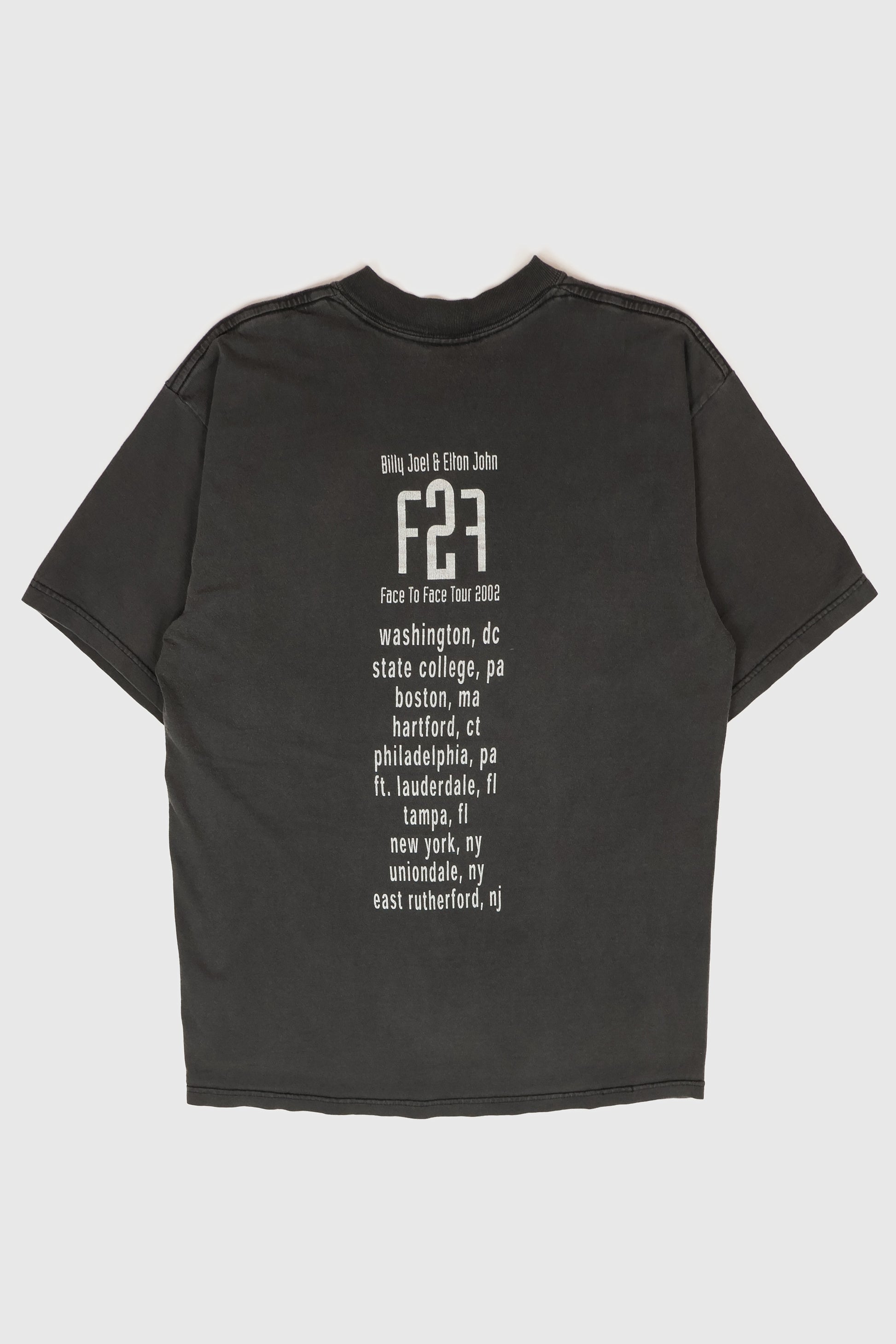Vintage Billy Joel and Elton John Face 2 Face Tour Tee Image 1