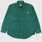 Vintage Embroidered Fish Flannel Button-Down
