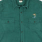 Vintage Embroidered Fish Flannel Button-Down
