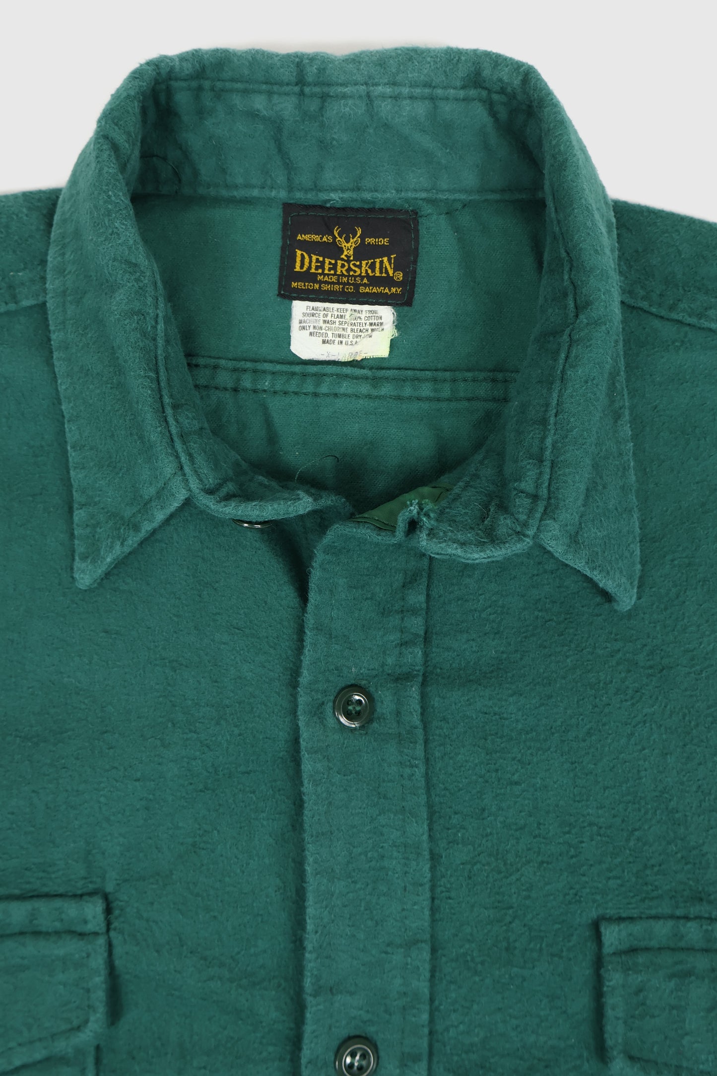 Vintage Embroidered Fish Flannel Button-Down