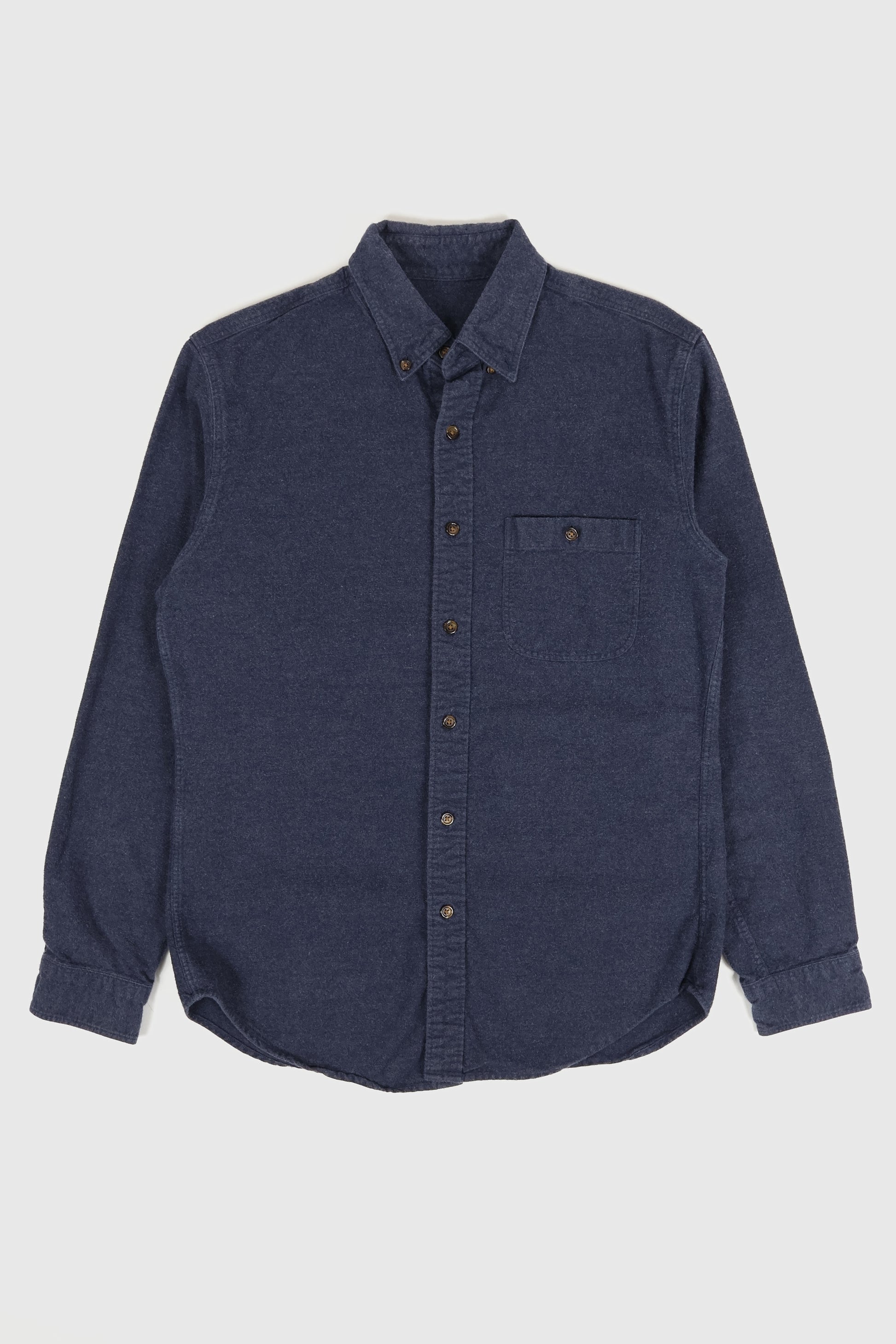 Vintage Elbow Patch Flannel Button-Down Shirt Image 0