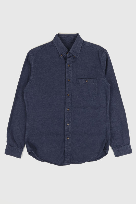 Vintage Elbow Patch Flannel Button-Down Shirt Image 0