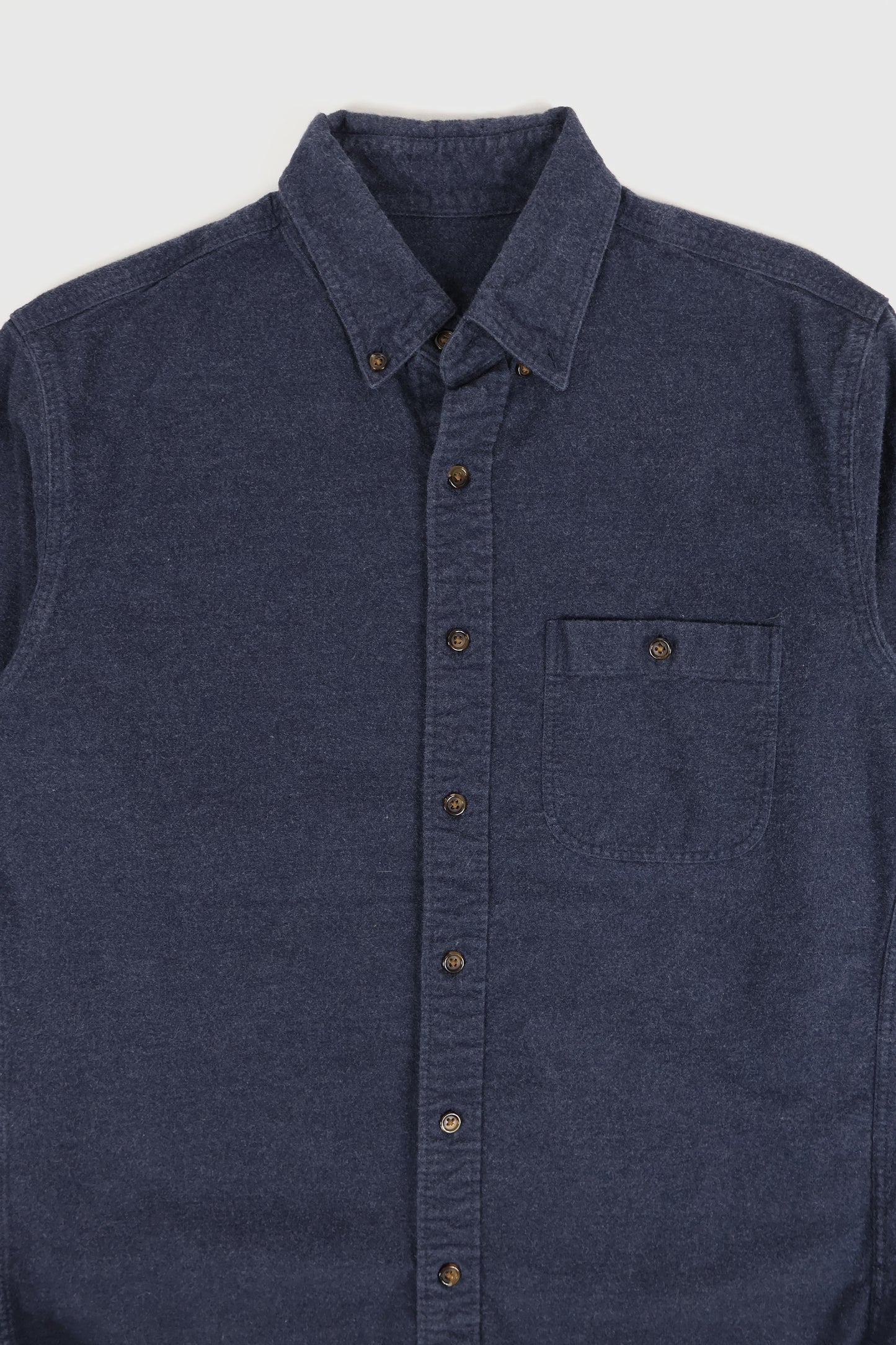 Vintage Elbow Patch Flannel Button-Down Shirt Image 1