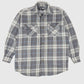 Vintage Faded Flannel Button-Down Shirt Image 0