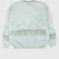 Vintage Flower Button-Down Crewneck Image 1