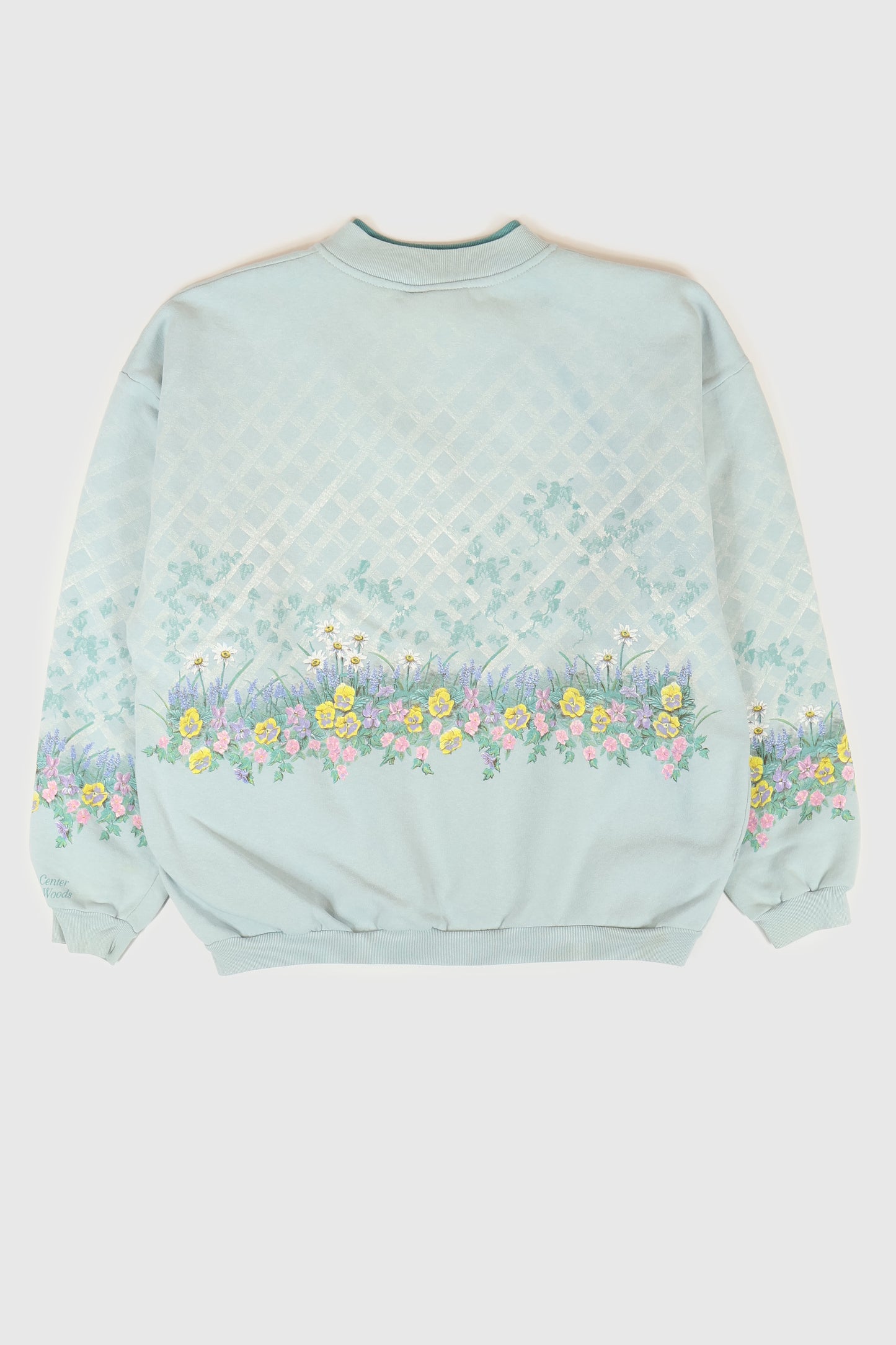 Vintage Flower Button-Down Crewneck Image 1