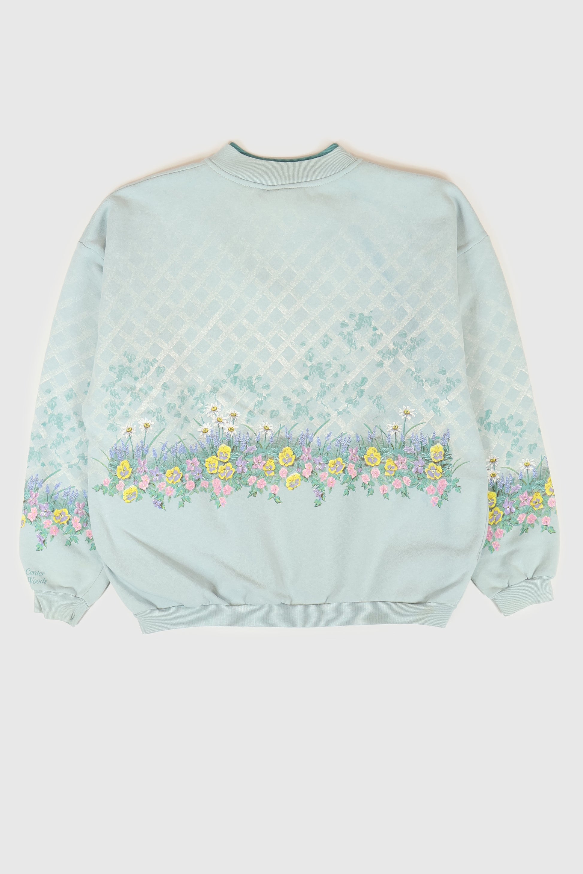 Vintage Flower Button-Down Crewneck Image 1