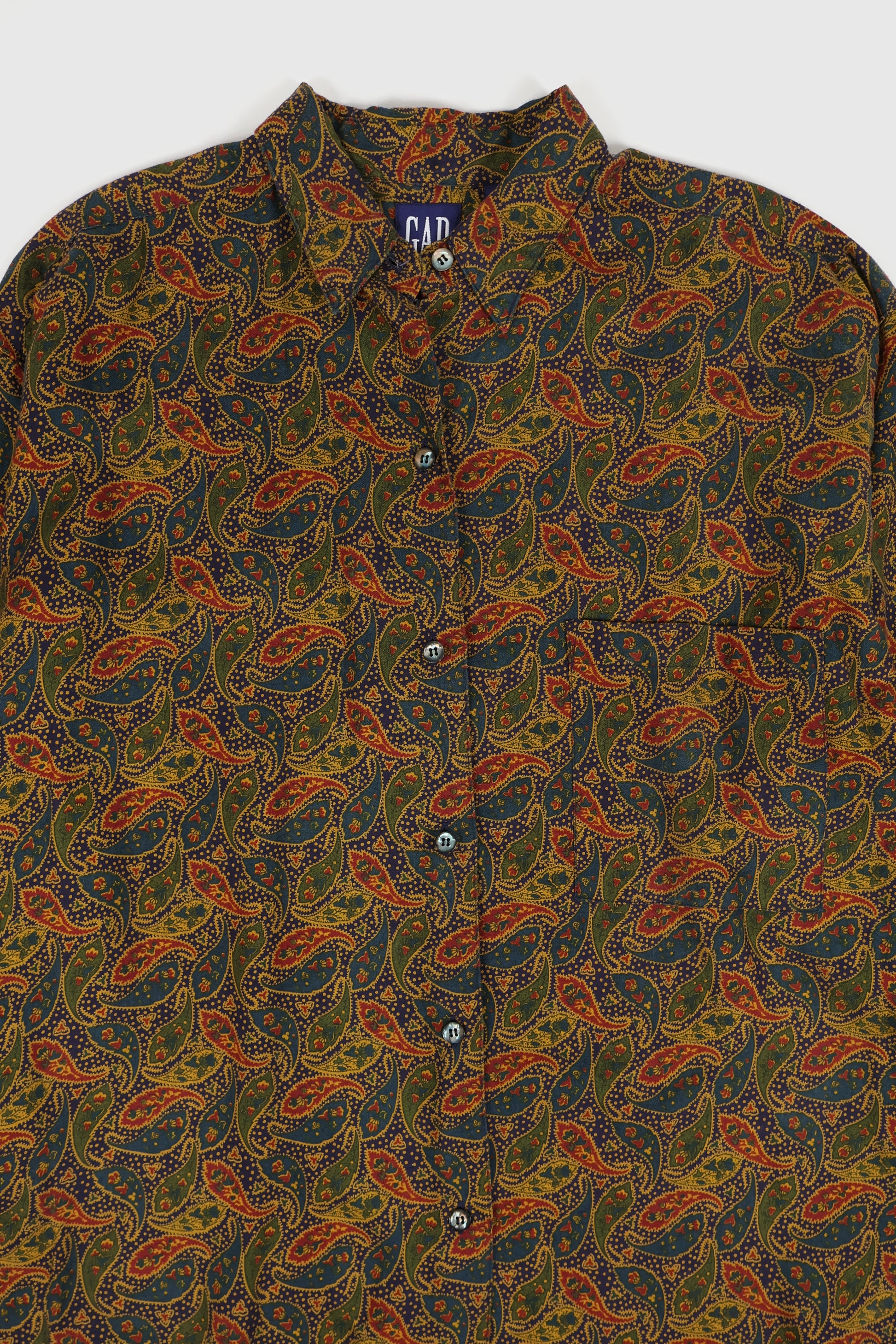 Vintage Gap Paisley Button-Down Shirt Image 1