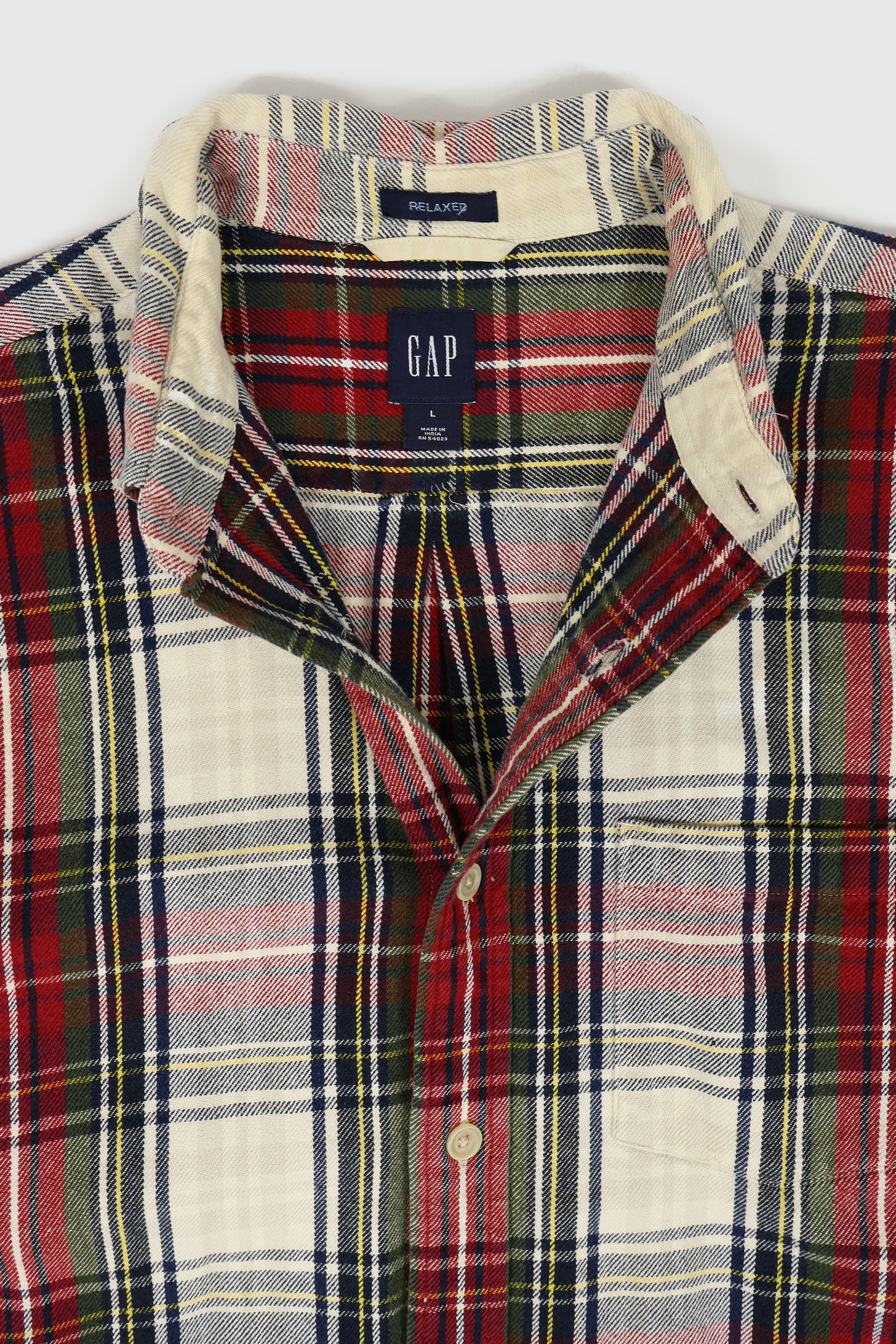 Vintage Gap Plaid Button-Down Shirt Image 2