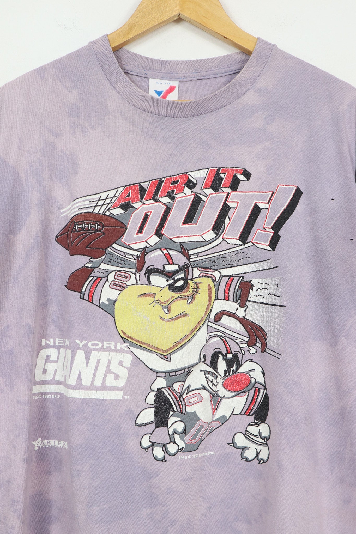 Vintage Taz & Sylvester New York Giants Air It Out Tee
