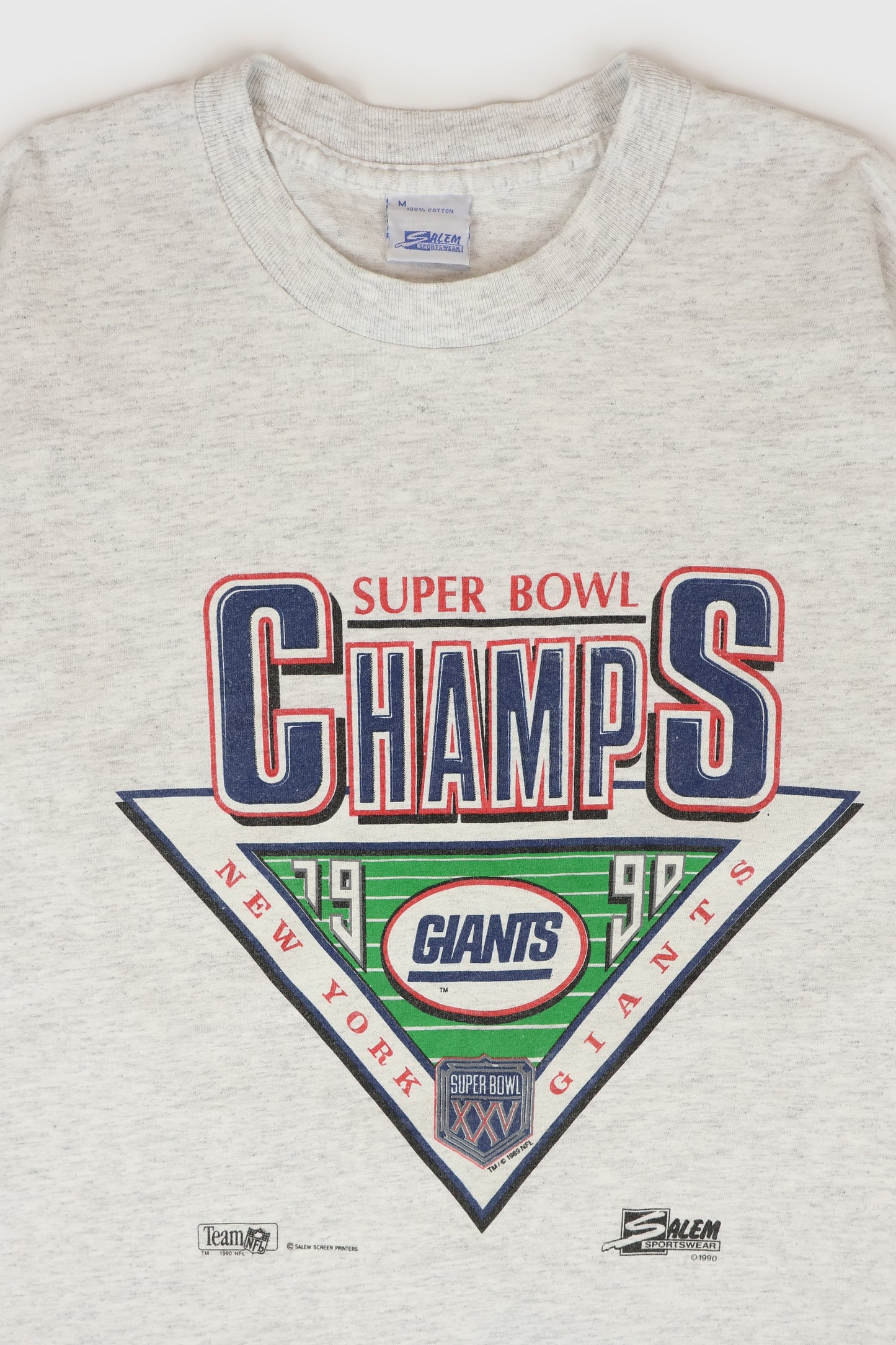 Vintage New York Giants 1990 Super Bowl XXV Champions Tee Image 1