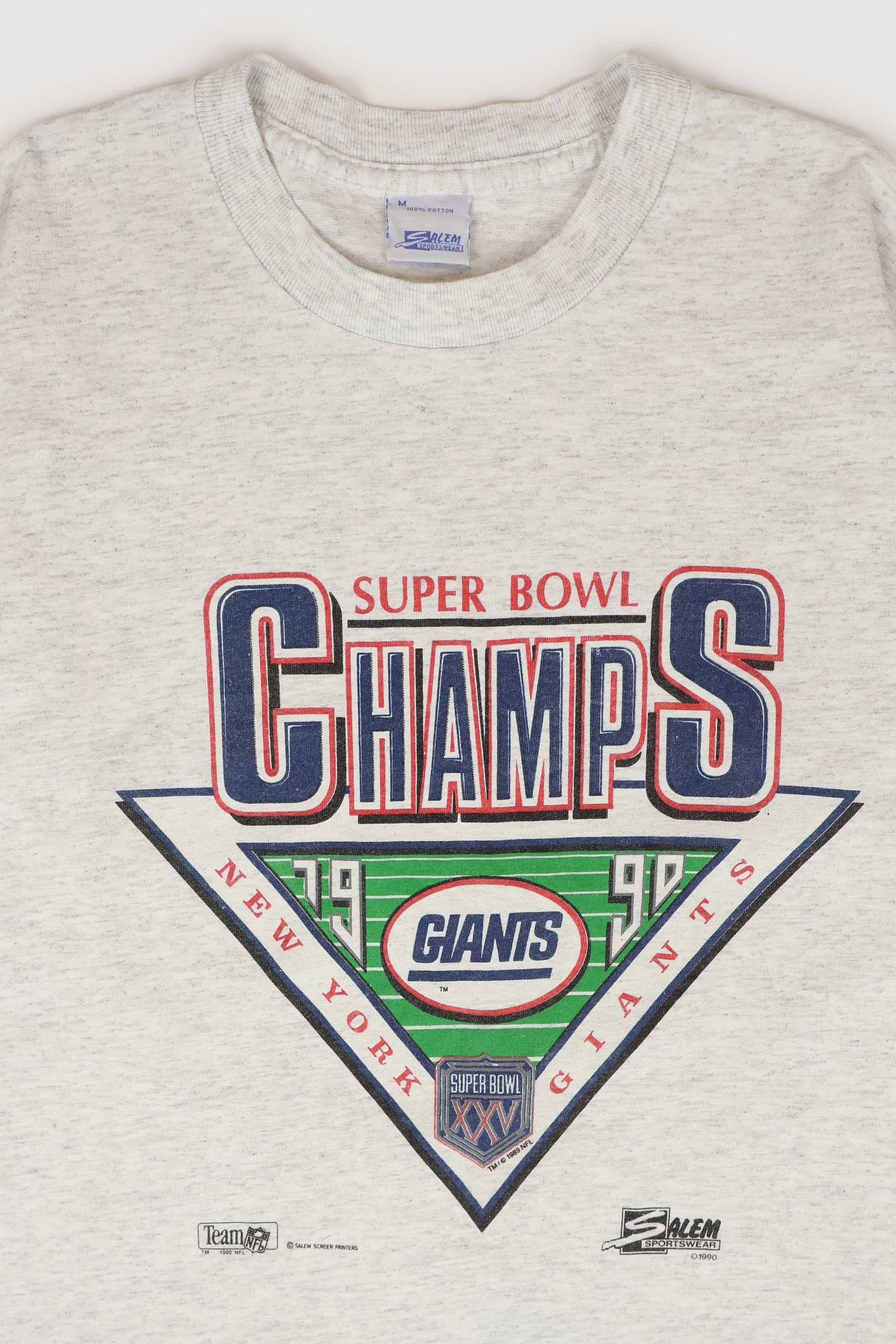 Vintage New York Giants 1990 Super Bowl XXV Champions Tee Image 1